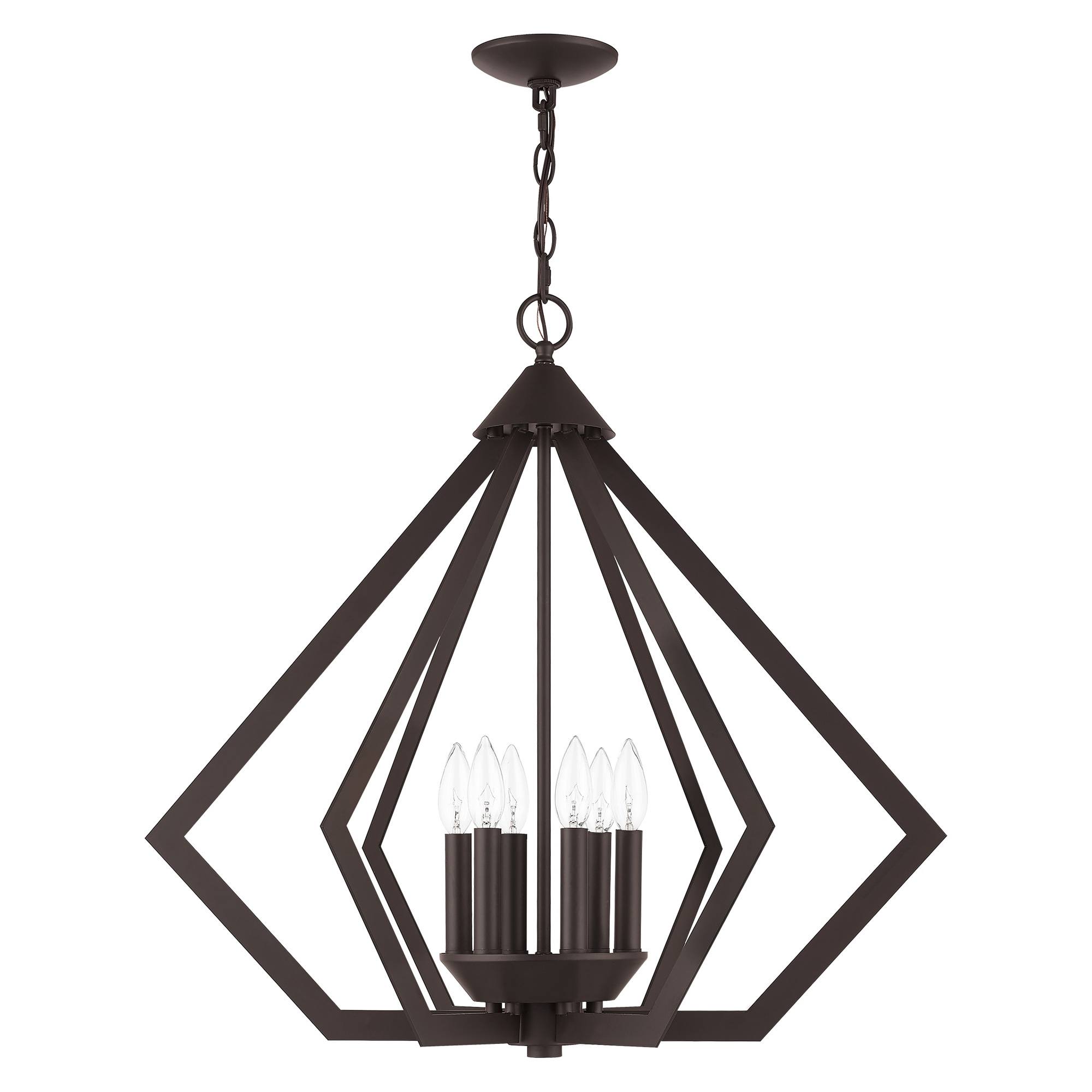 Livex Lighting - Prism - 6 Light Chandelier in Contemporary Style - 26 Inches