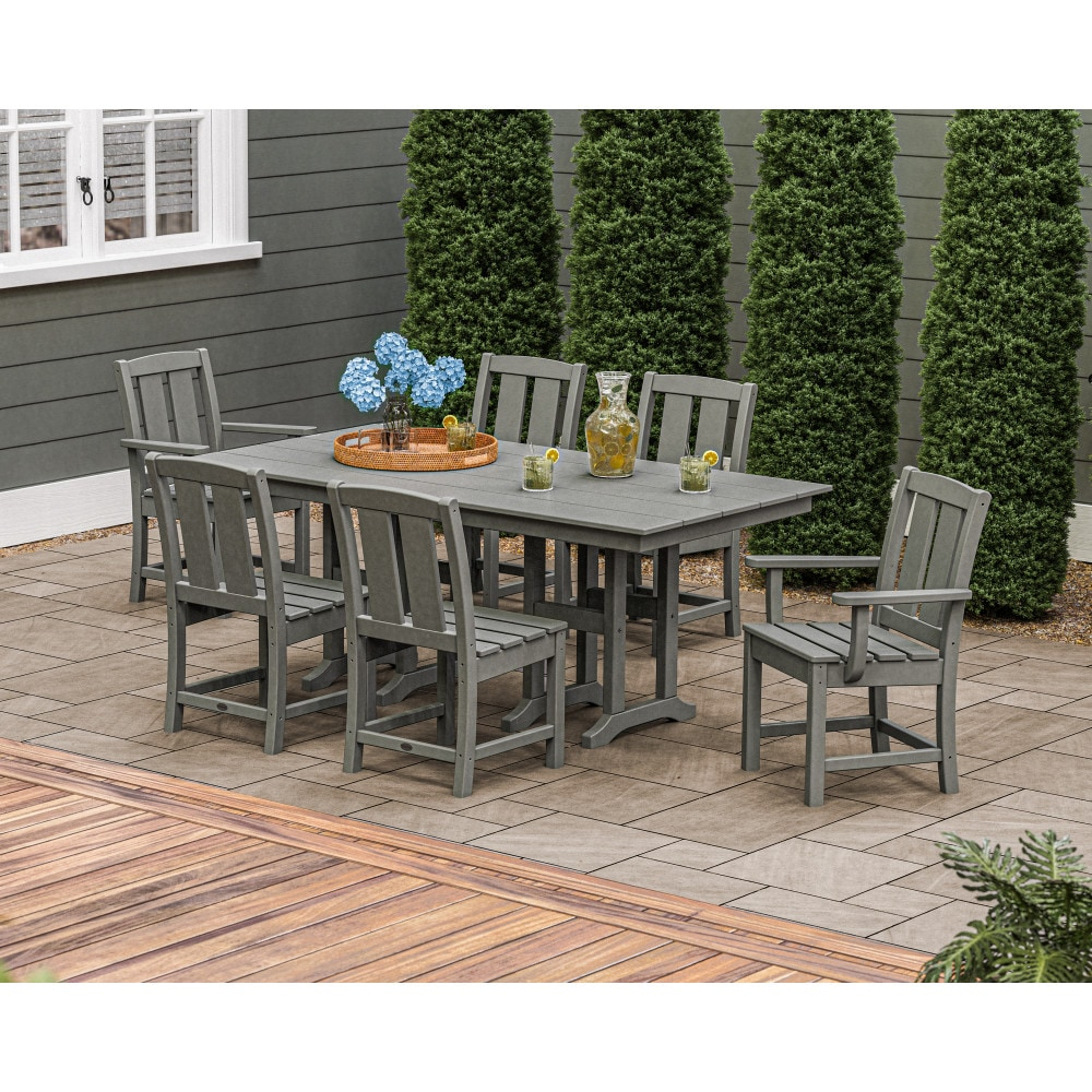 Mission 7-Piece Farmhouse Dining Set