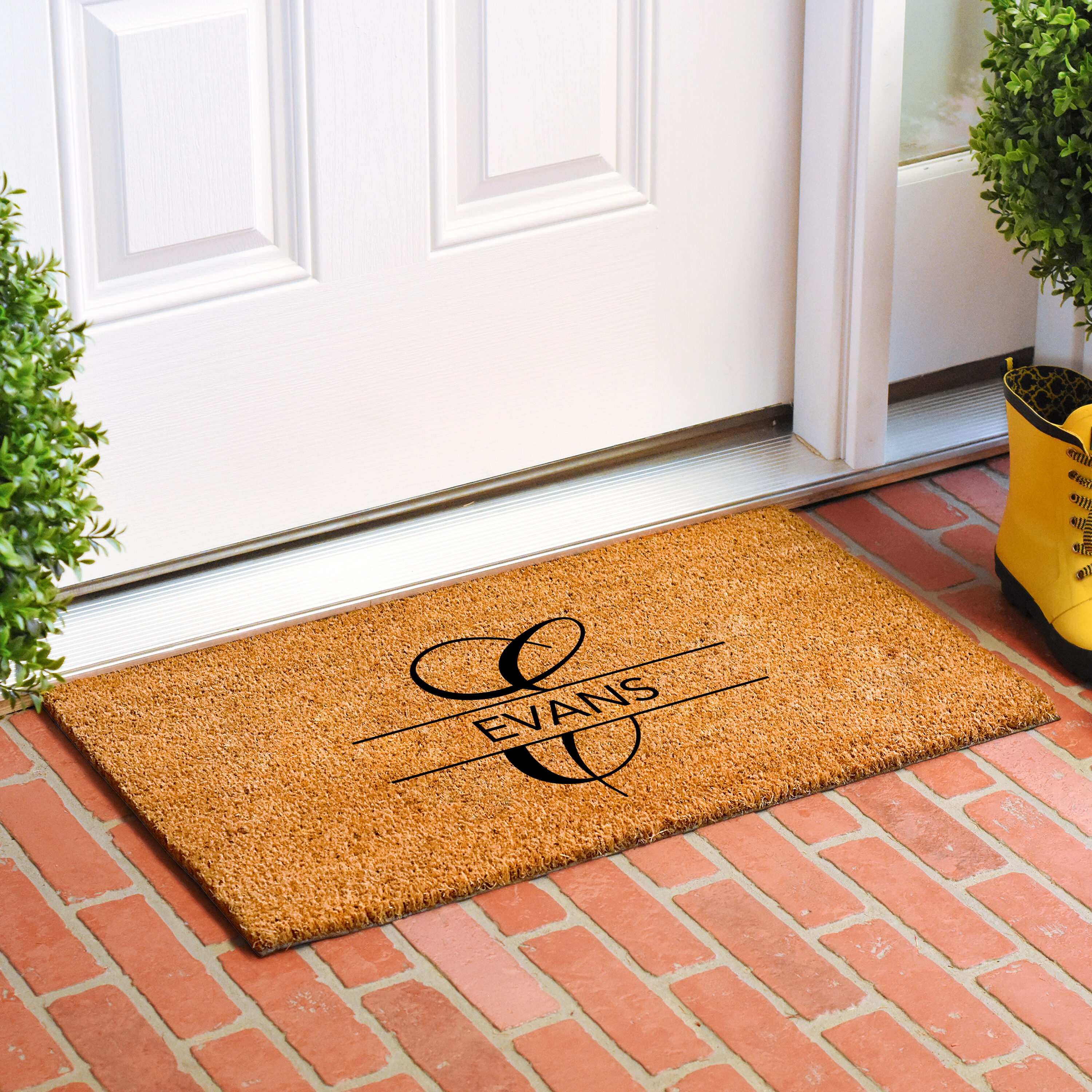 Calloway Mills 111161729 Evans Personalized Doormat 17" x 29"