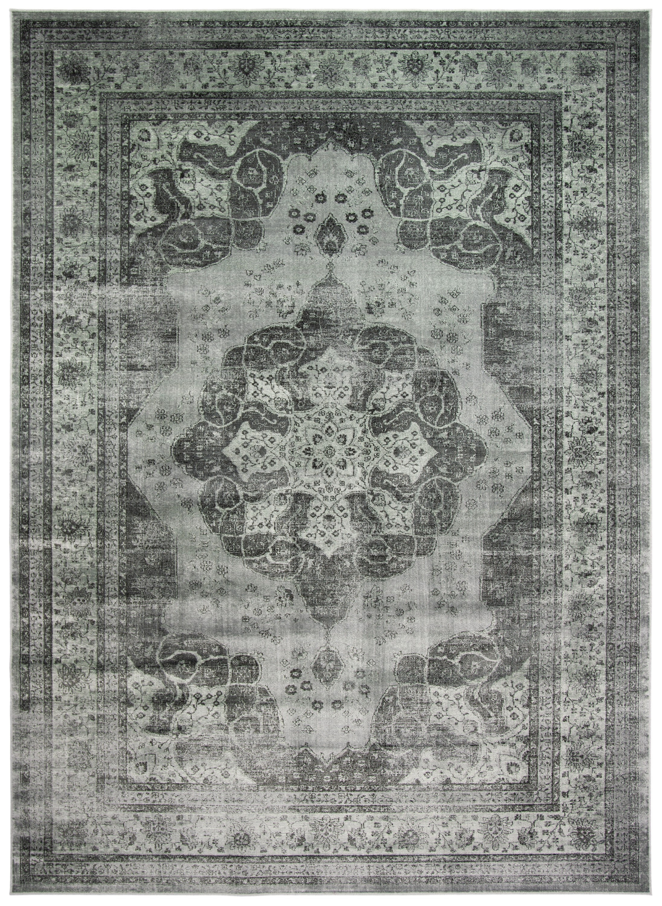 SAFAVIEH Vintage Lamont Traditional Area Rug, Grey/Multi, 12' x 18'