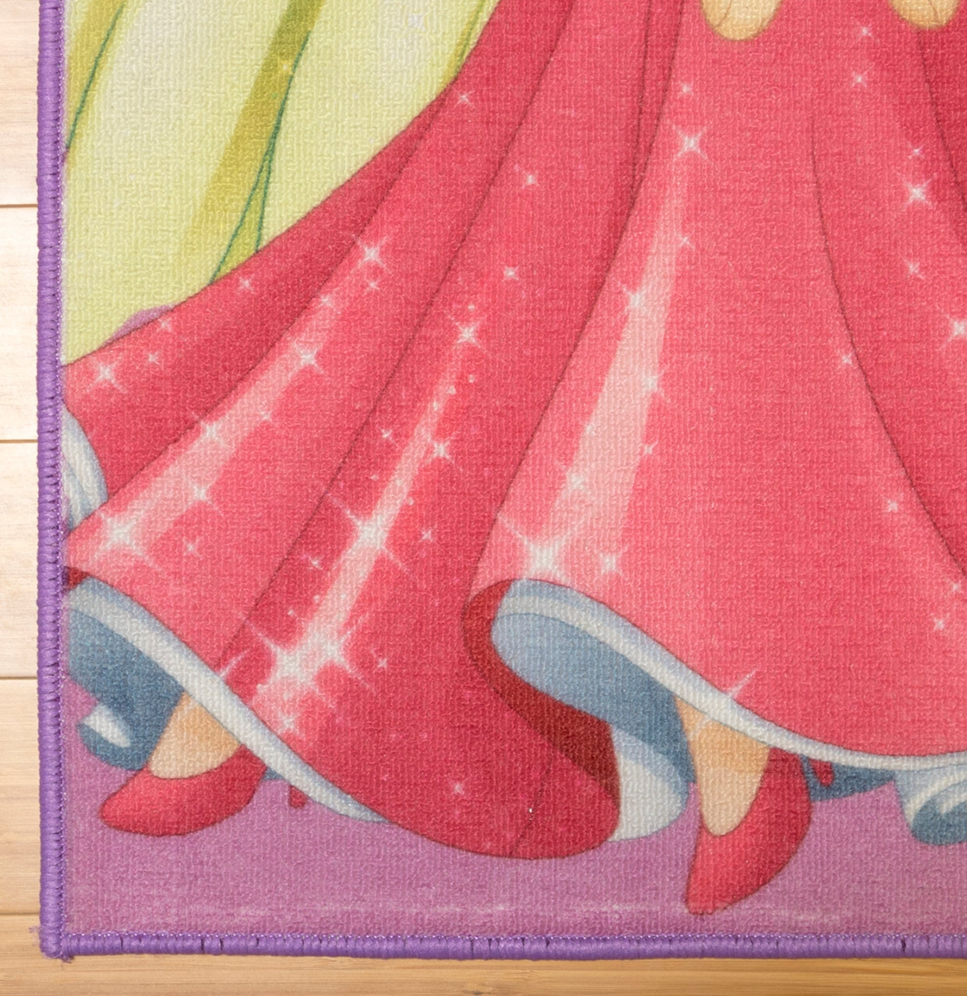Disney Princess Multicolor Synthetic Rectangular Kids Area Rug