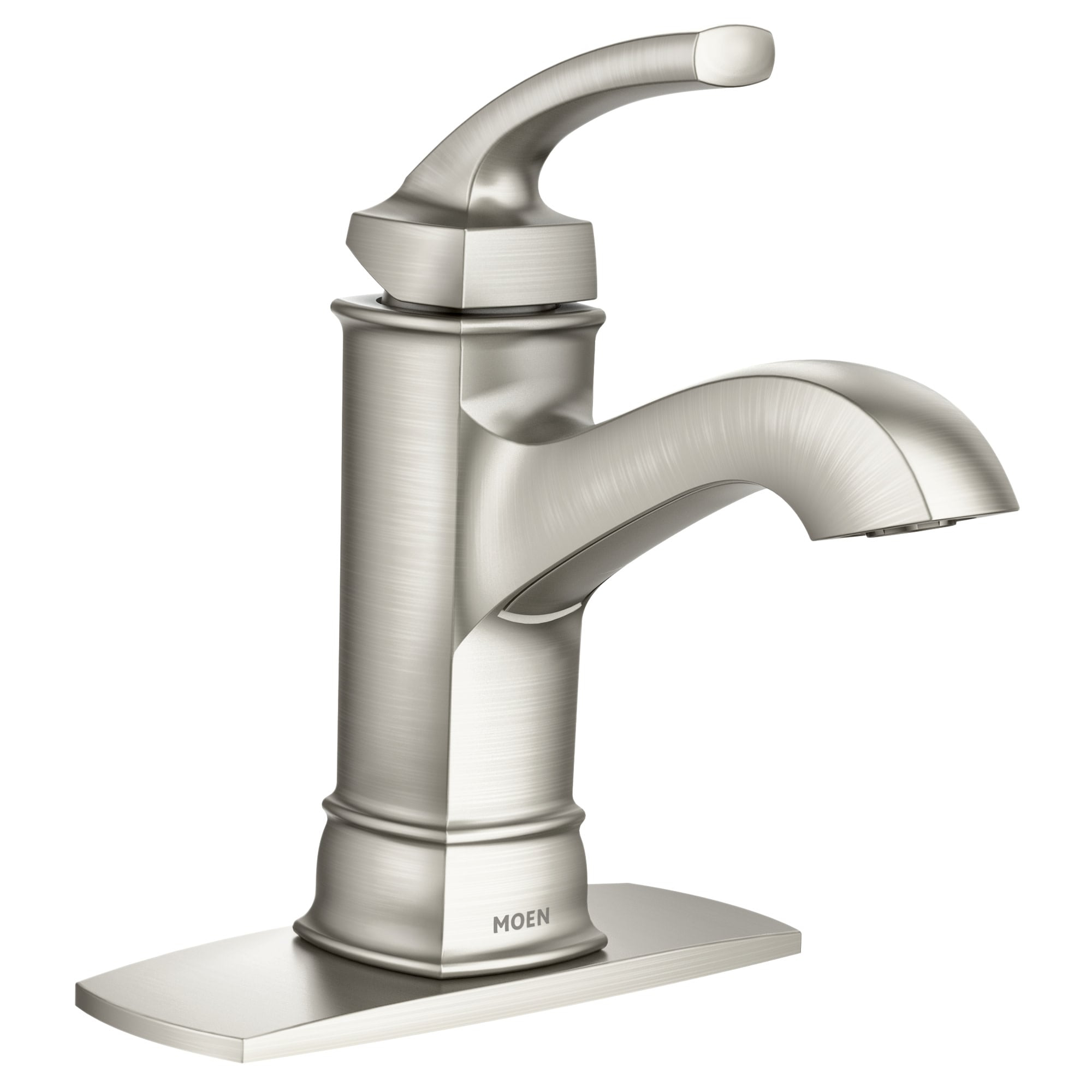 Hensley Brushed Nickel Single Handle Bathroom Faucet