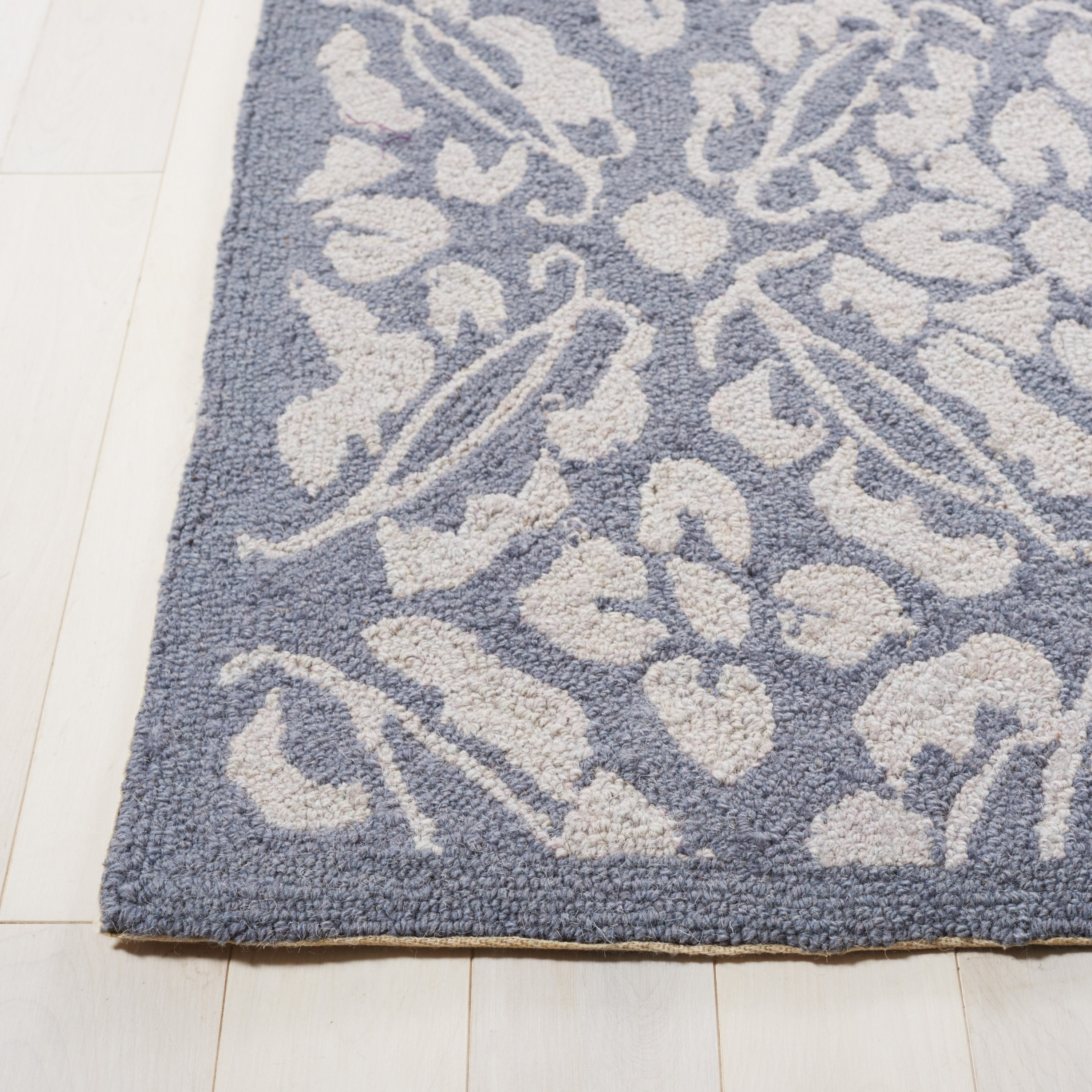 SAFAVIEH Chelsea Margery Geometric Wool Area Rug, Blue, 3'9" x 5'9"
