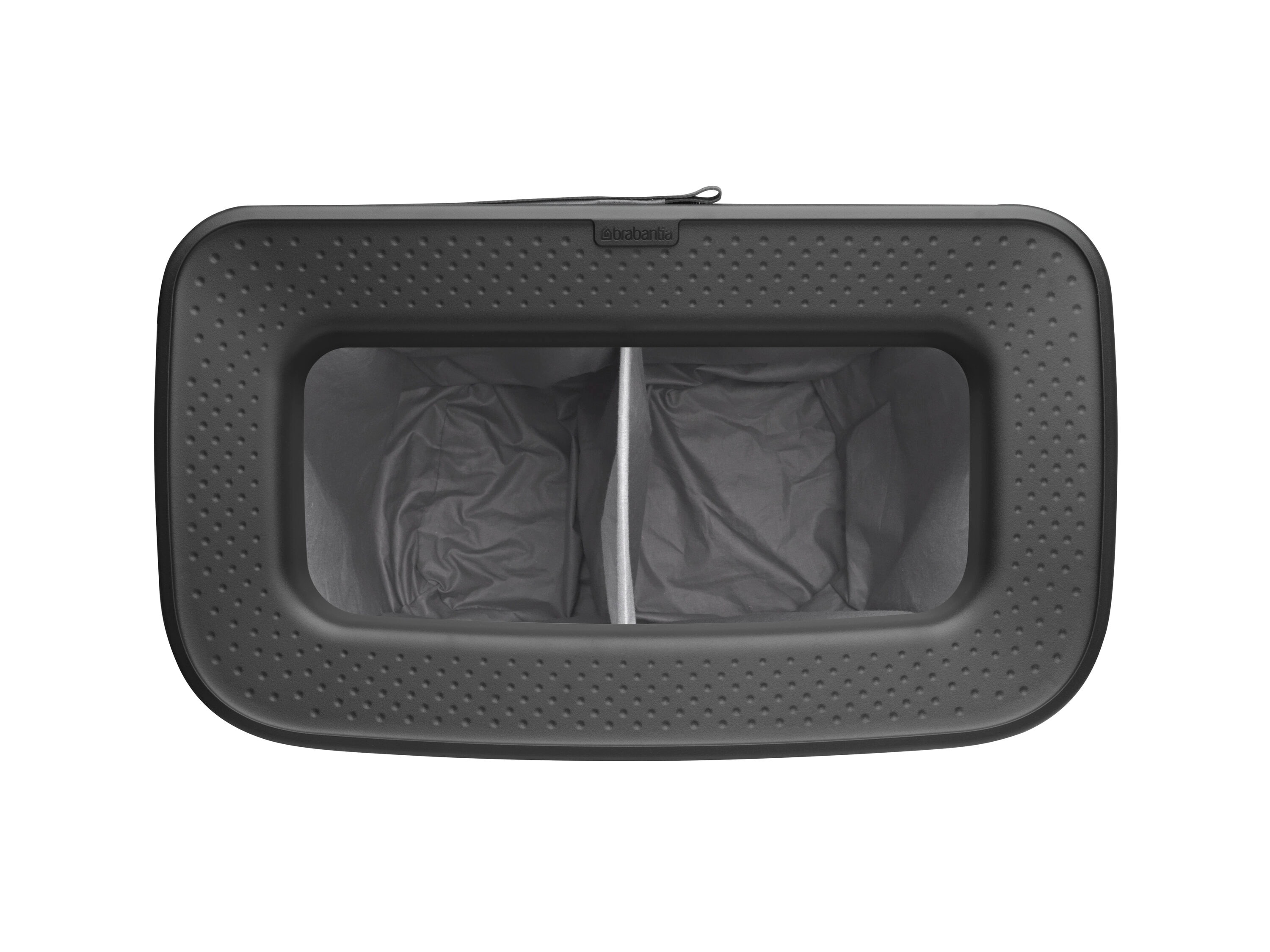 Black Steel Upright Hamper with Lid and Ventilation Holes