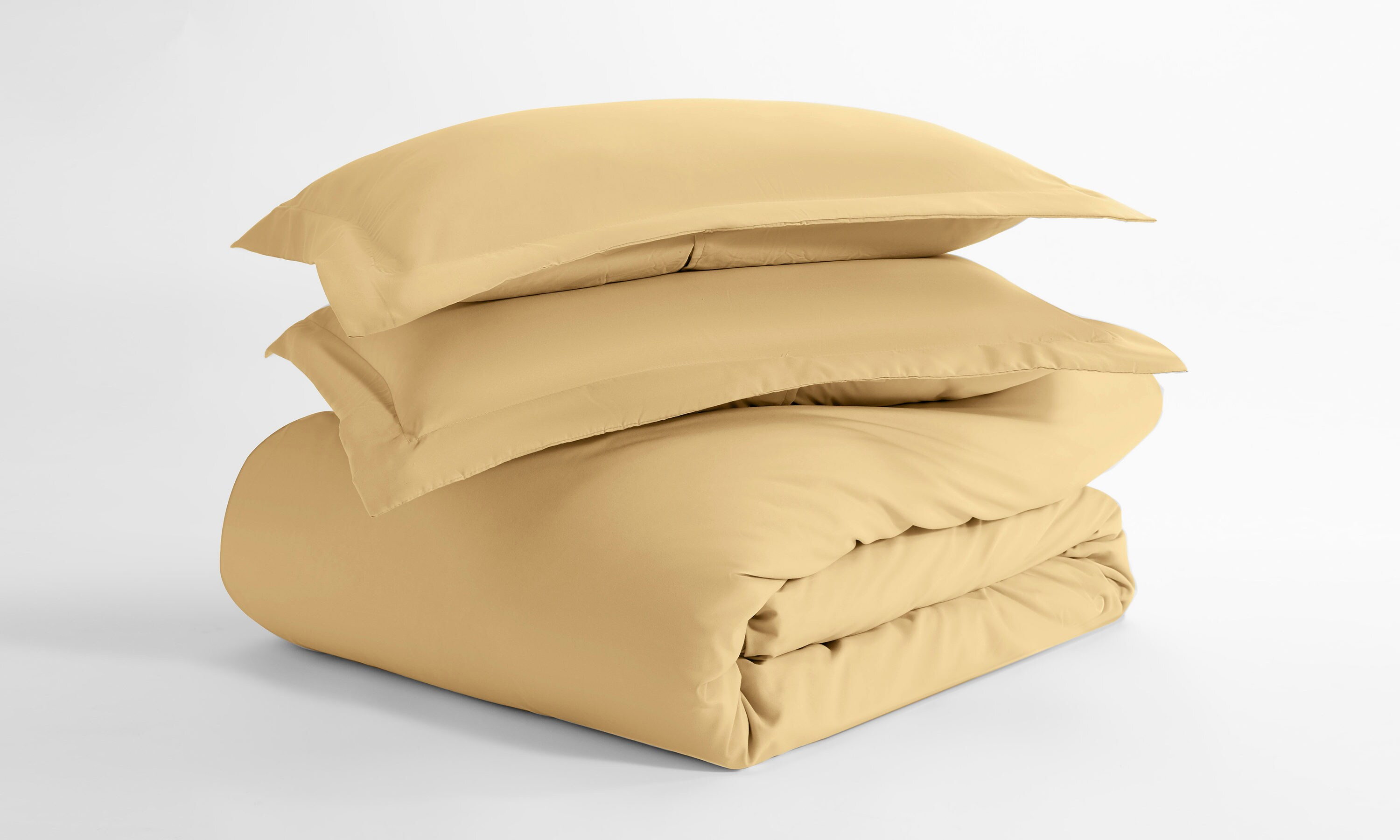 Gold 3 Piece Duvet Cover Set Twin/Twin Extra Long, by Simply Soft
