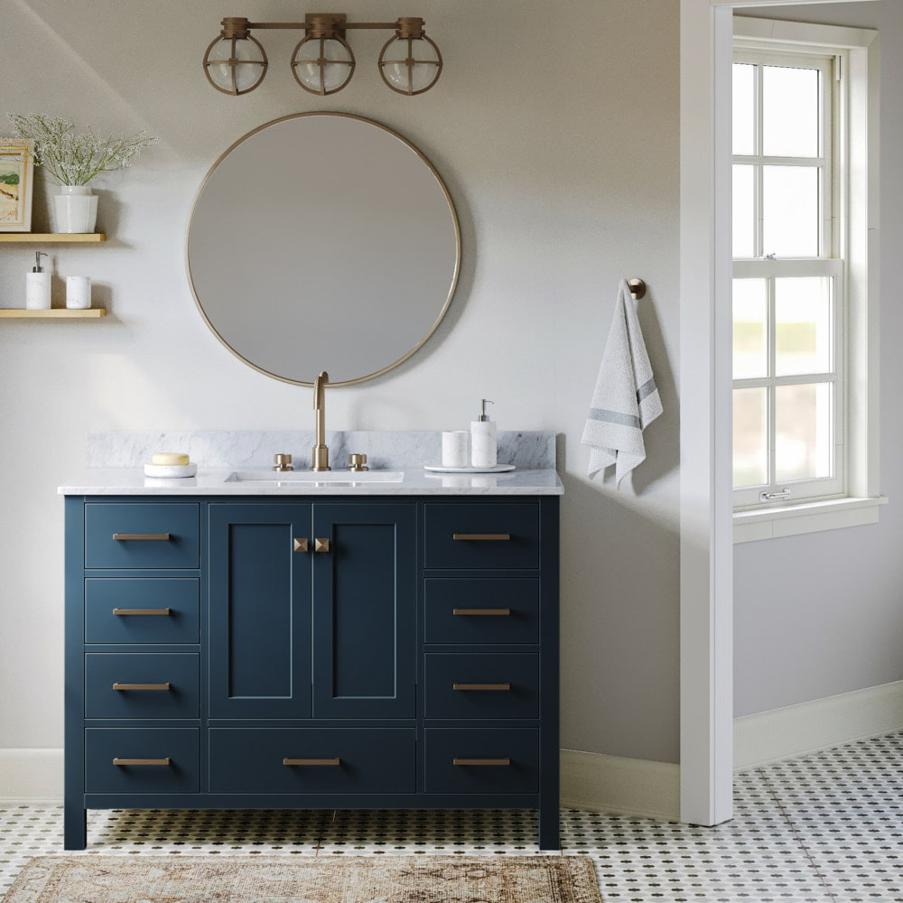 Ariel A049s-Bc Cambridge 48" Single Free Standing Vanity Cabinet Only - Blue