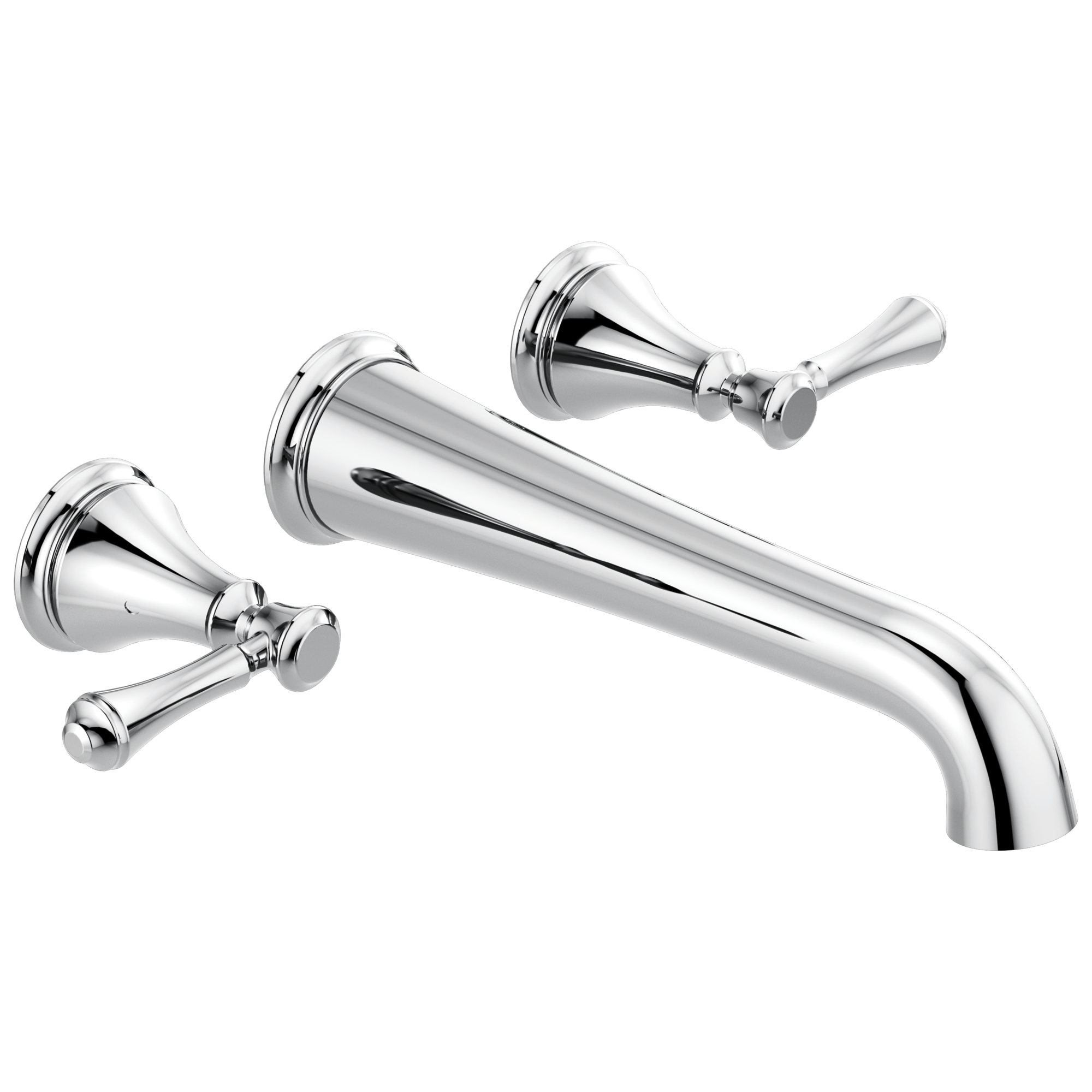 Cassidy Double Handle Wall Mounted Tub Spout Trim