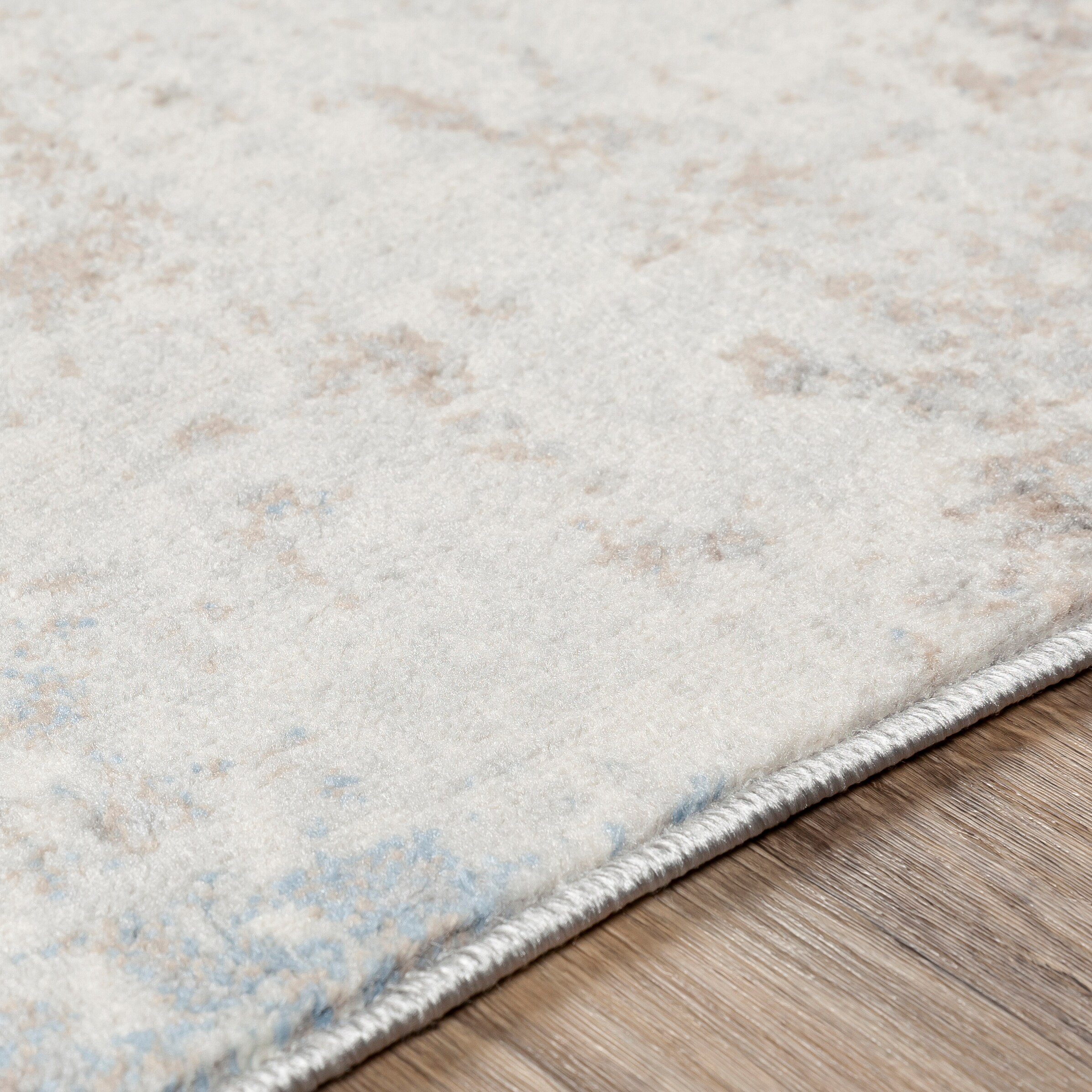 Gray Medium Pile Stain-Resistant Runner Rug