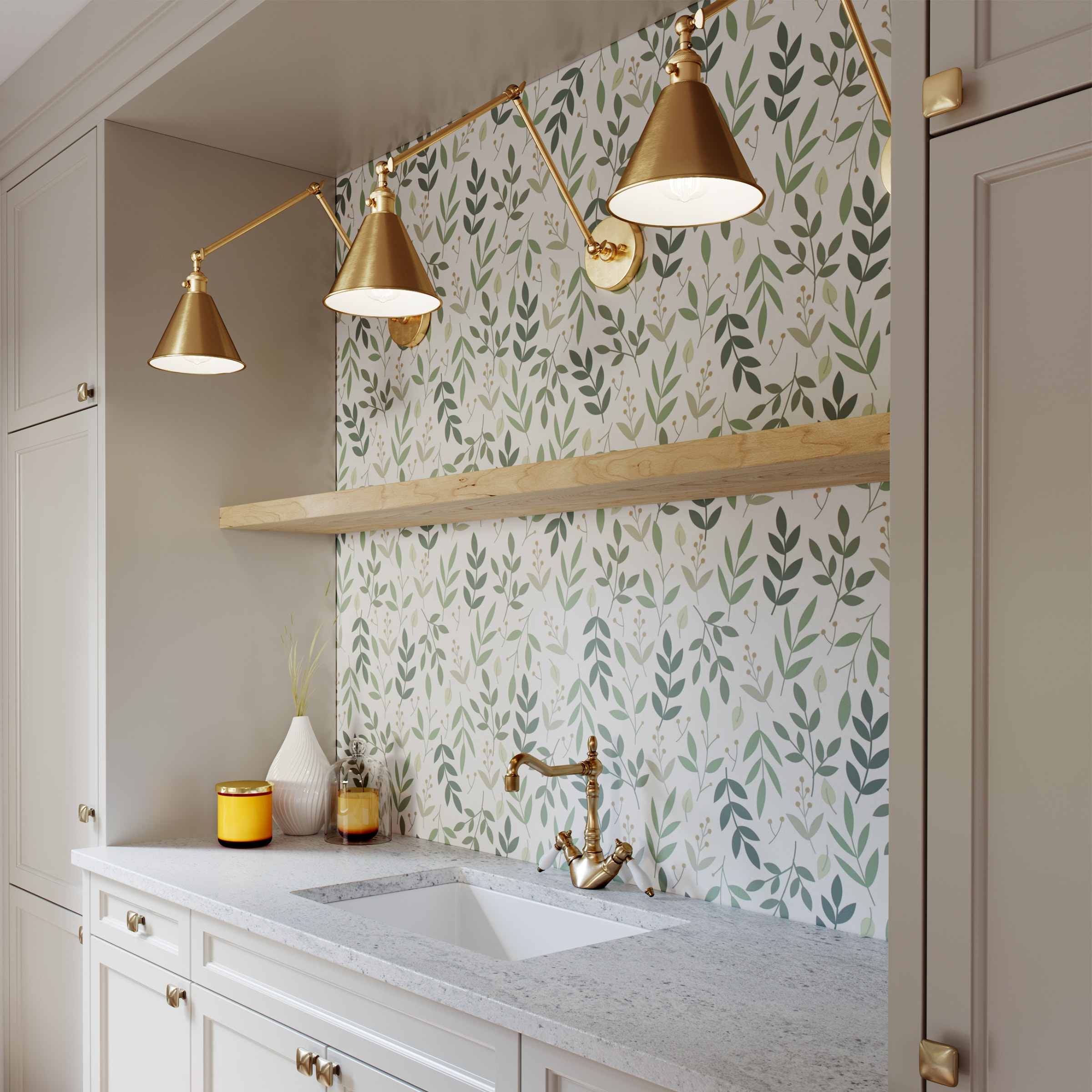 Salem 1-Light Satin Brass Wall Sconce with Satin Brass Metal Shade