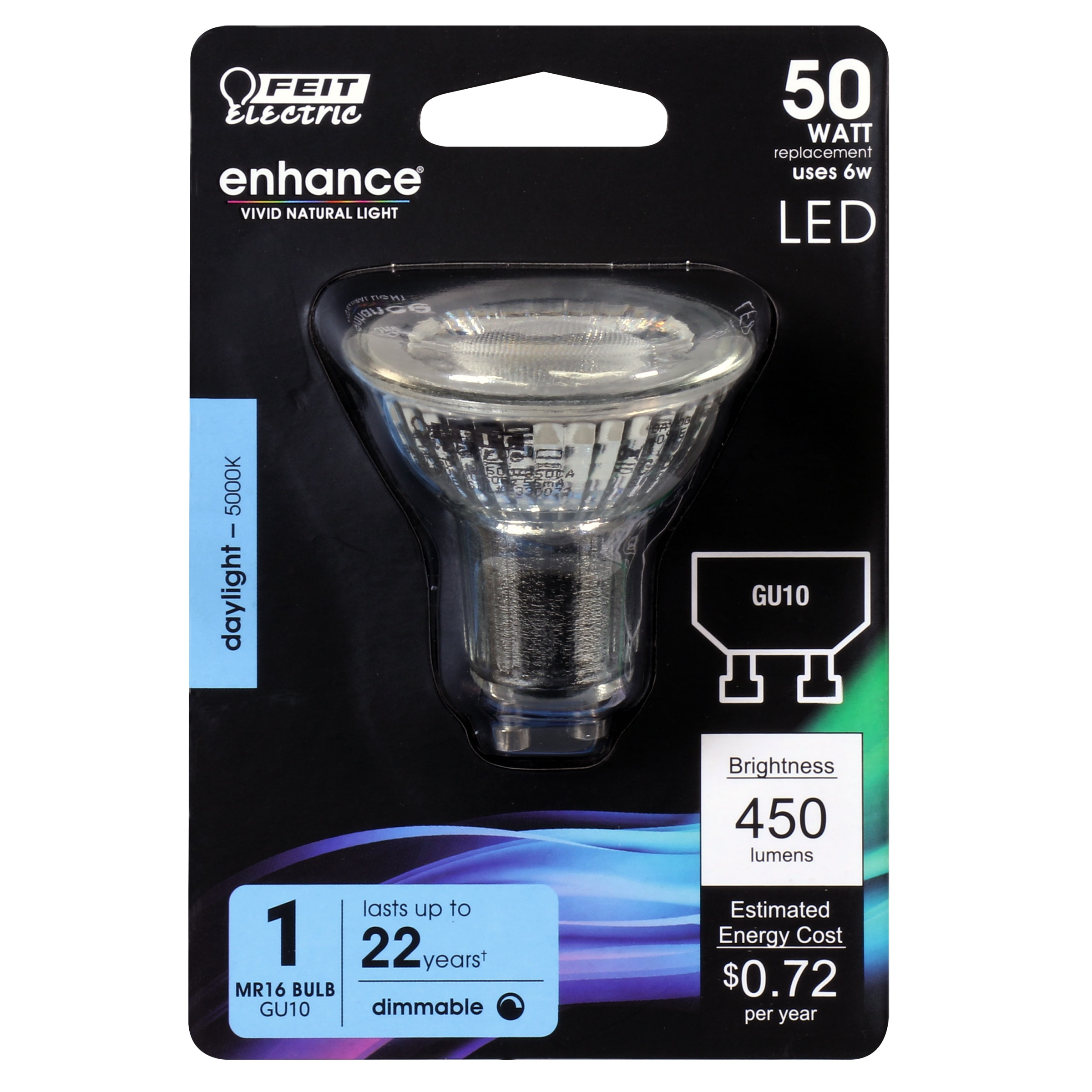 Feit Electric MR16 BPMR16GU10/500/950CA 50W EQ DM LED Light Bulb