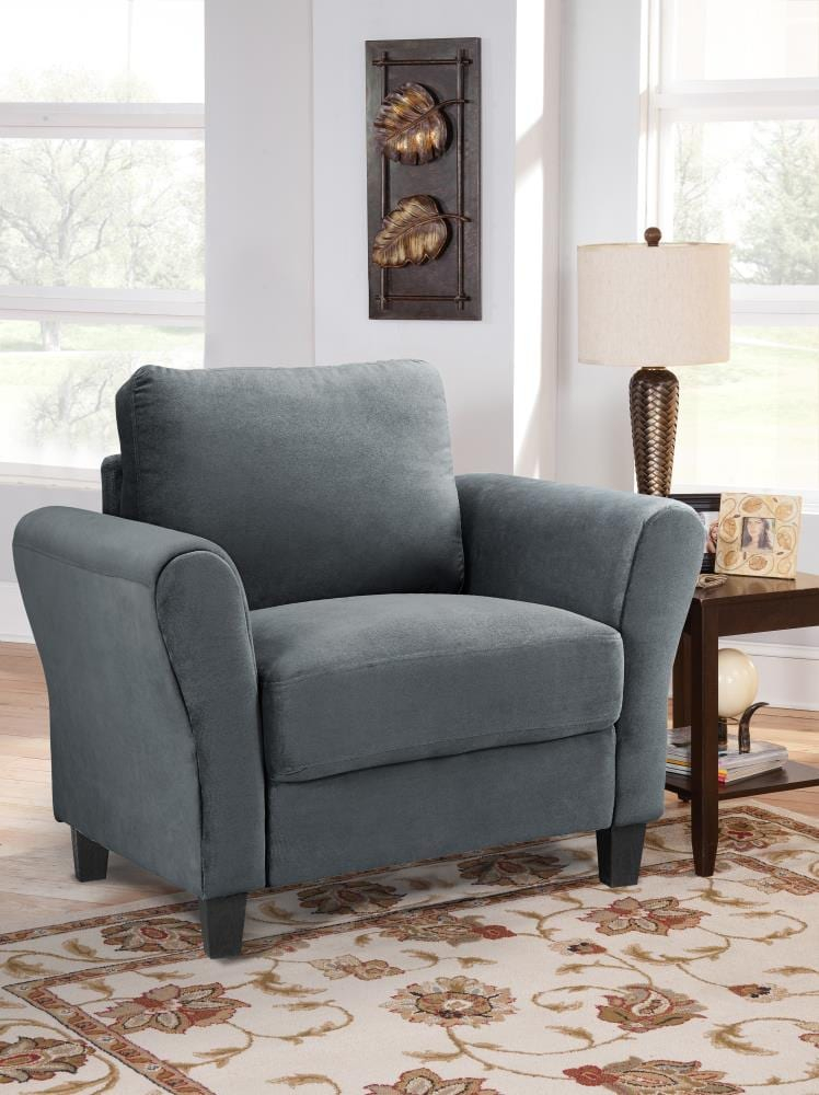 Lifestyle Solutions Alexa Club Chair, Gray Fabric