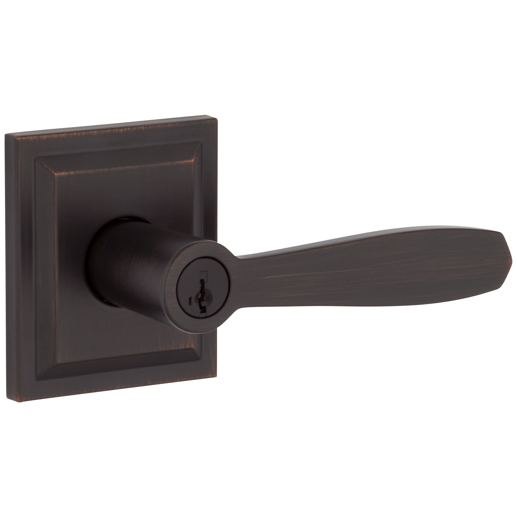 Baldwin Torrey Low Profile Rose Keyed Entry Lever Featuring Smartkey in VB