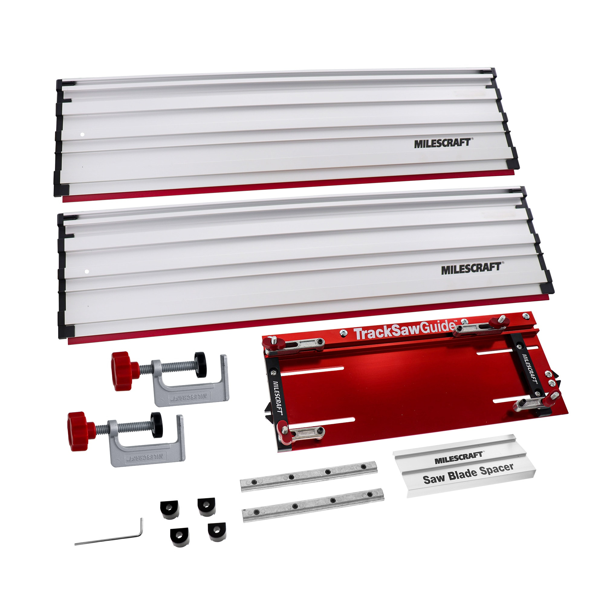 Milescraft Red and Silver Aluminum Track Saw Guide System