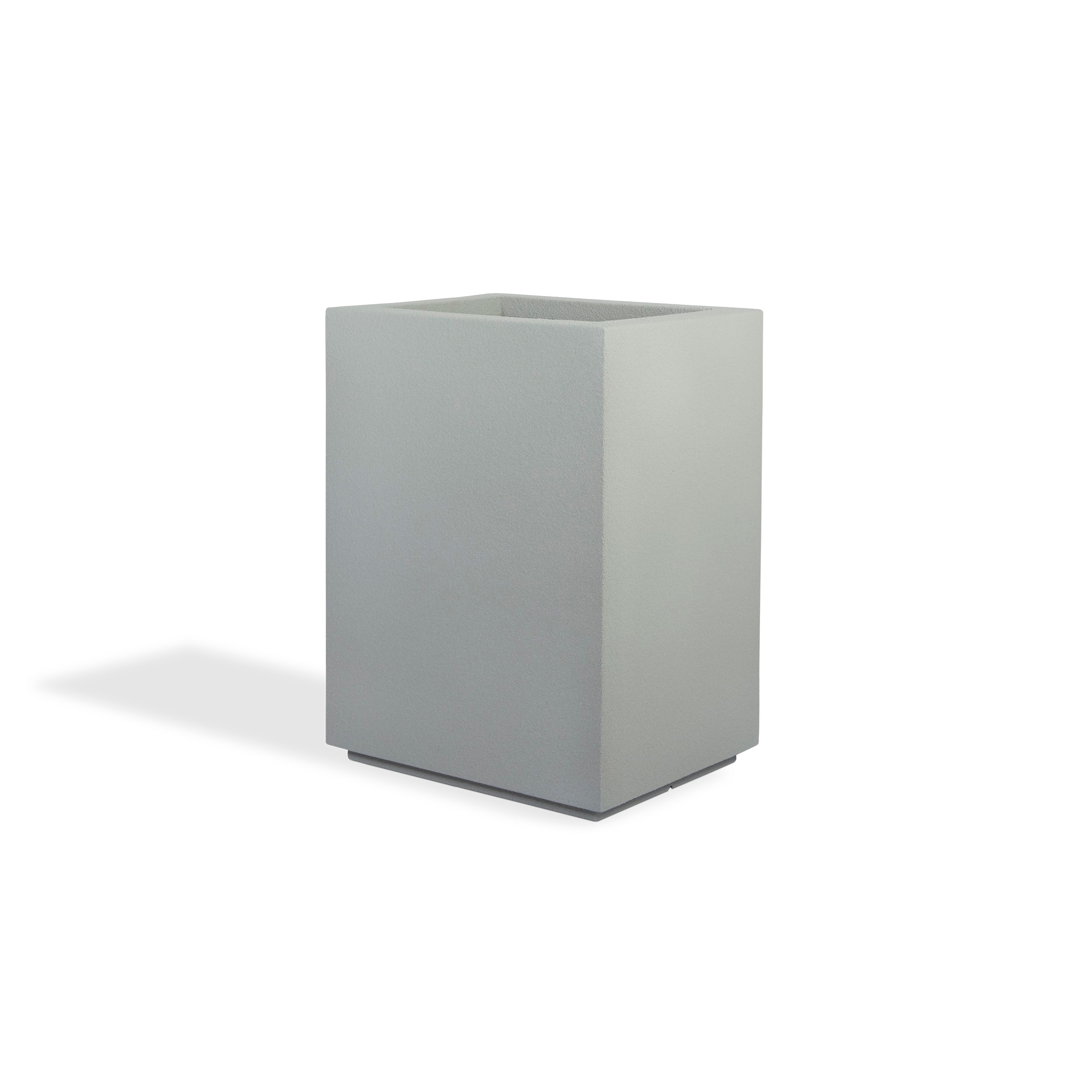 Modern FlexShell 30" Rectangular Outdoor Planter in Gray