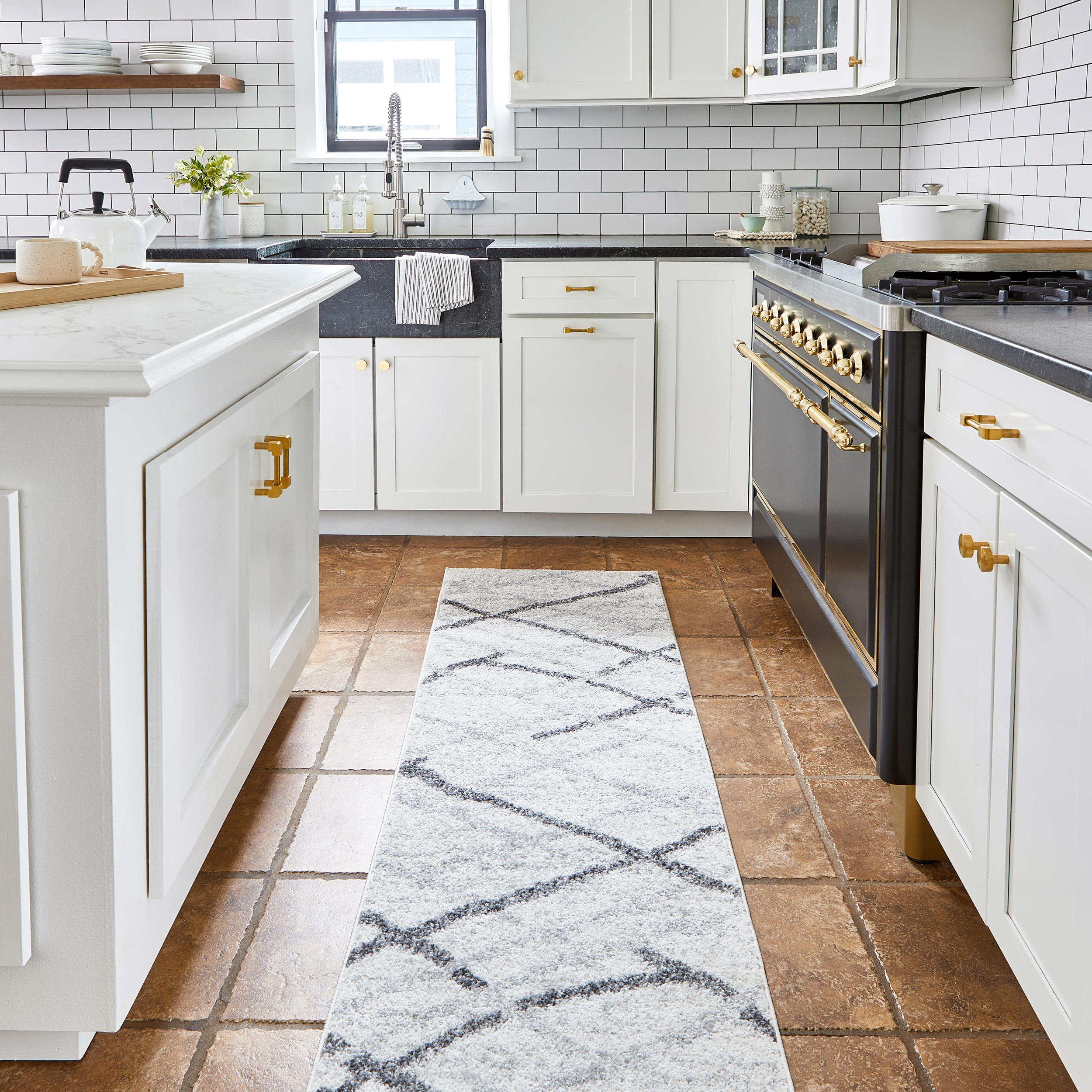 nuLOOM Thigpen Contemporary Area Rug, Grey, 2' 6" x 14'