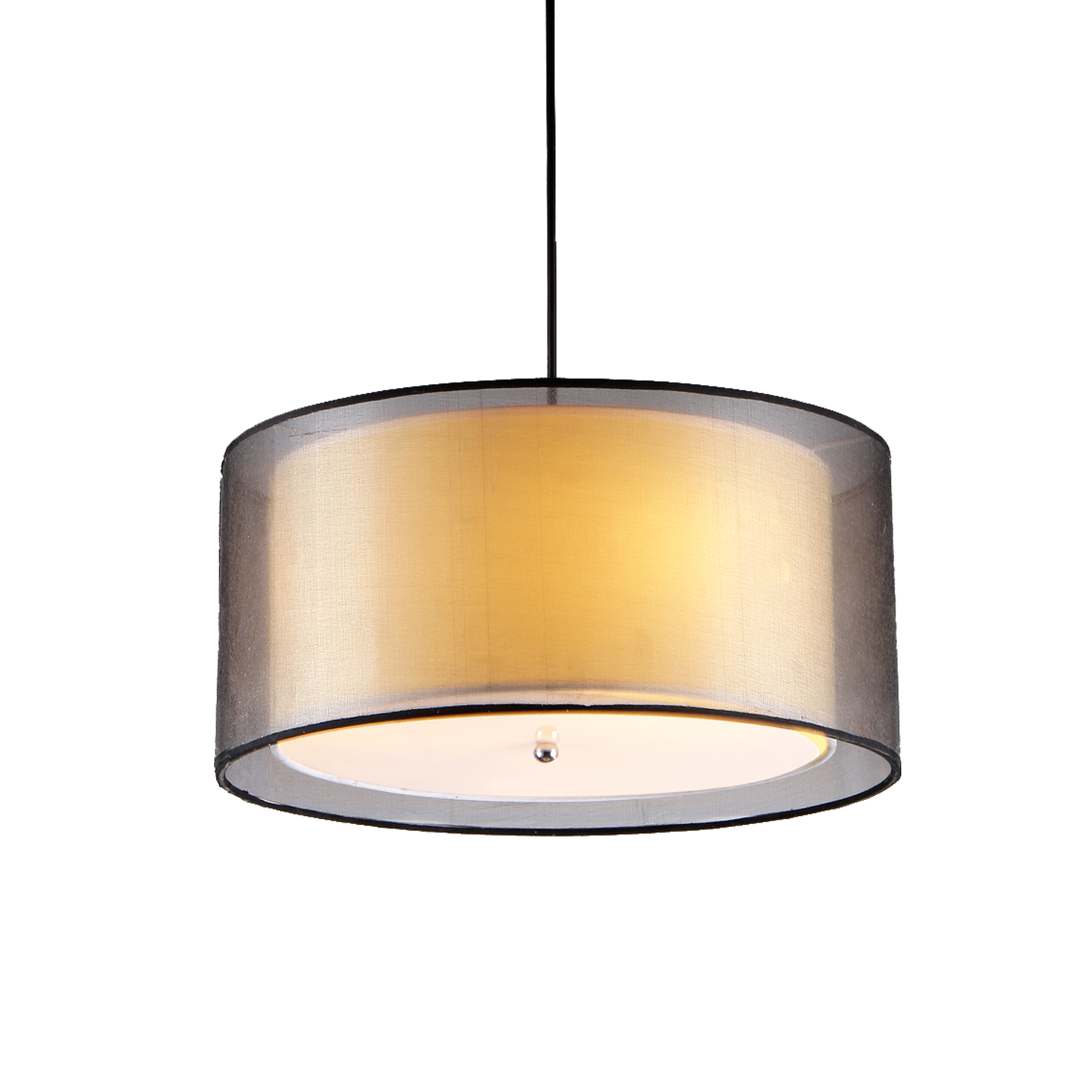 Jonah 3-light Double Drum Shade Pendant
