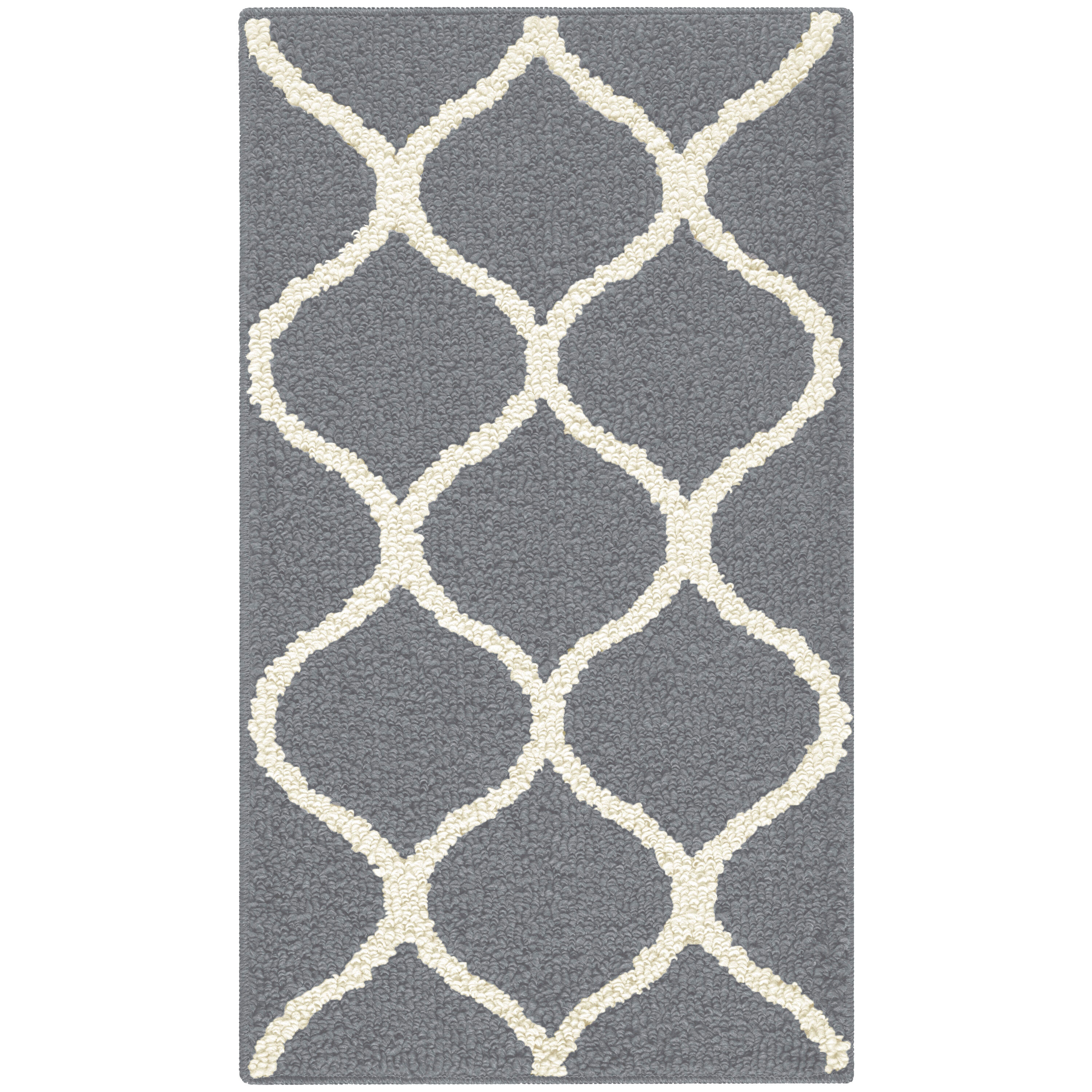 Hershman Tufted Gray Area Rug