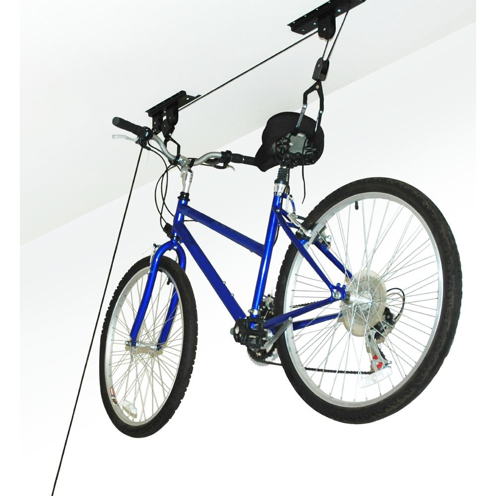 Bike Hanger – Overhead Hoist Pulley System with 100lb Capacity for Bicycles or Ladders – Secure Garage Ceiling Storage by RAD Cycle