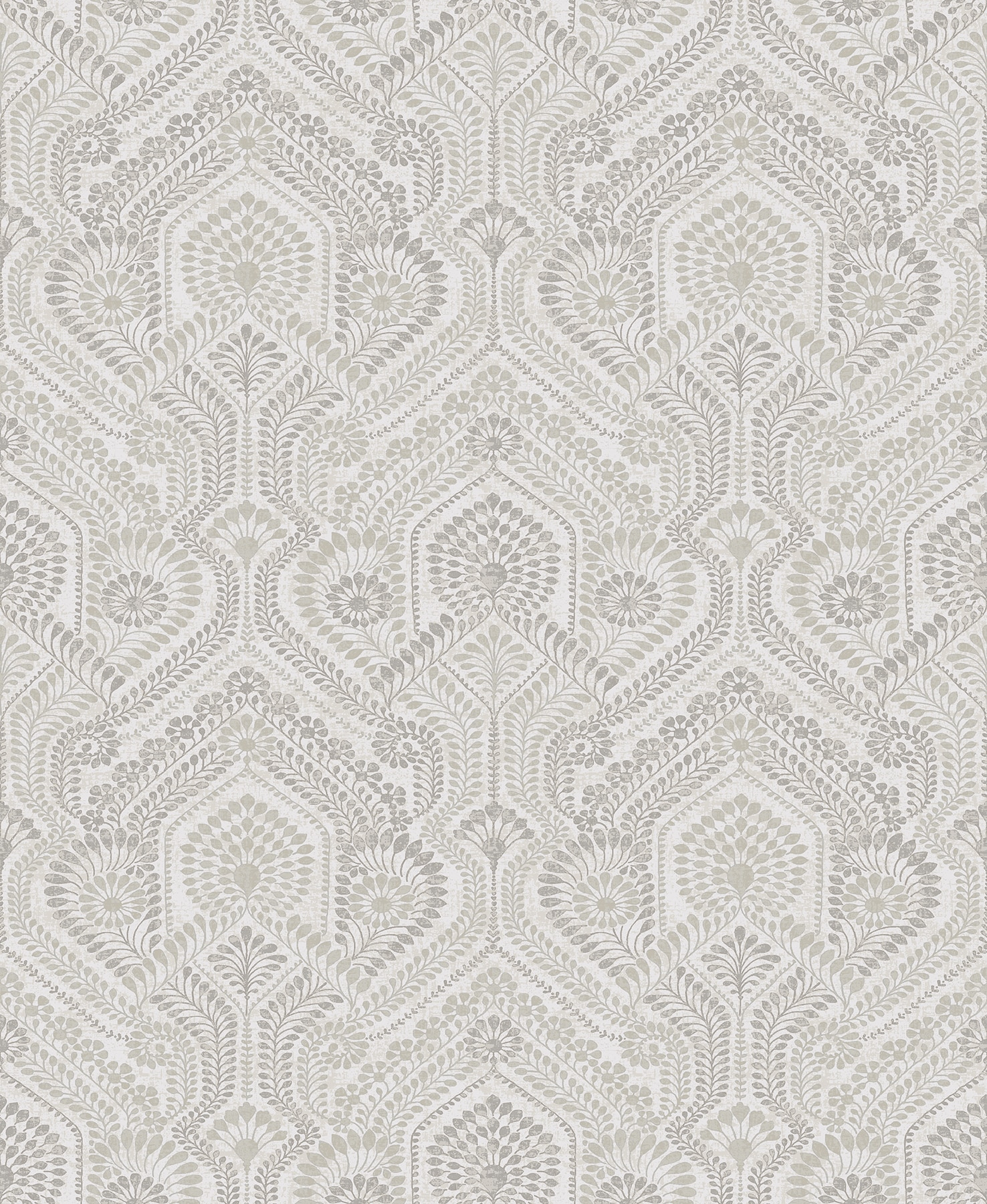 A-Street Prints Fernback Grey Ornate Botanical Wallpaper | Perigold
