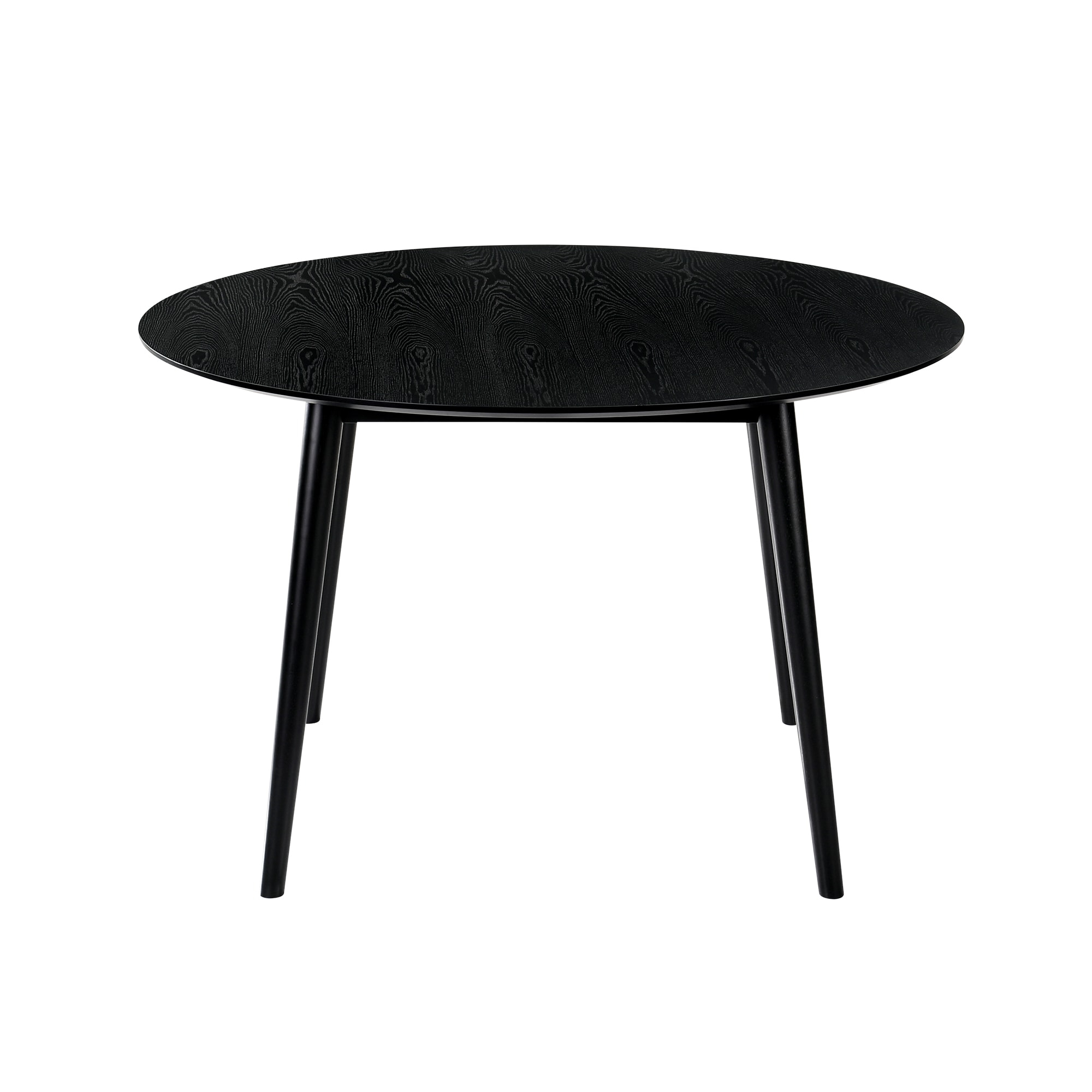 Armen Living Arcadia 48"Round Modern Wood Dining Table in Black