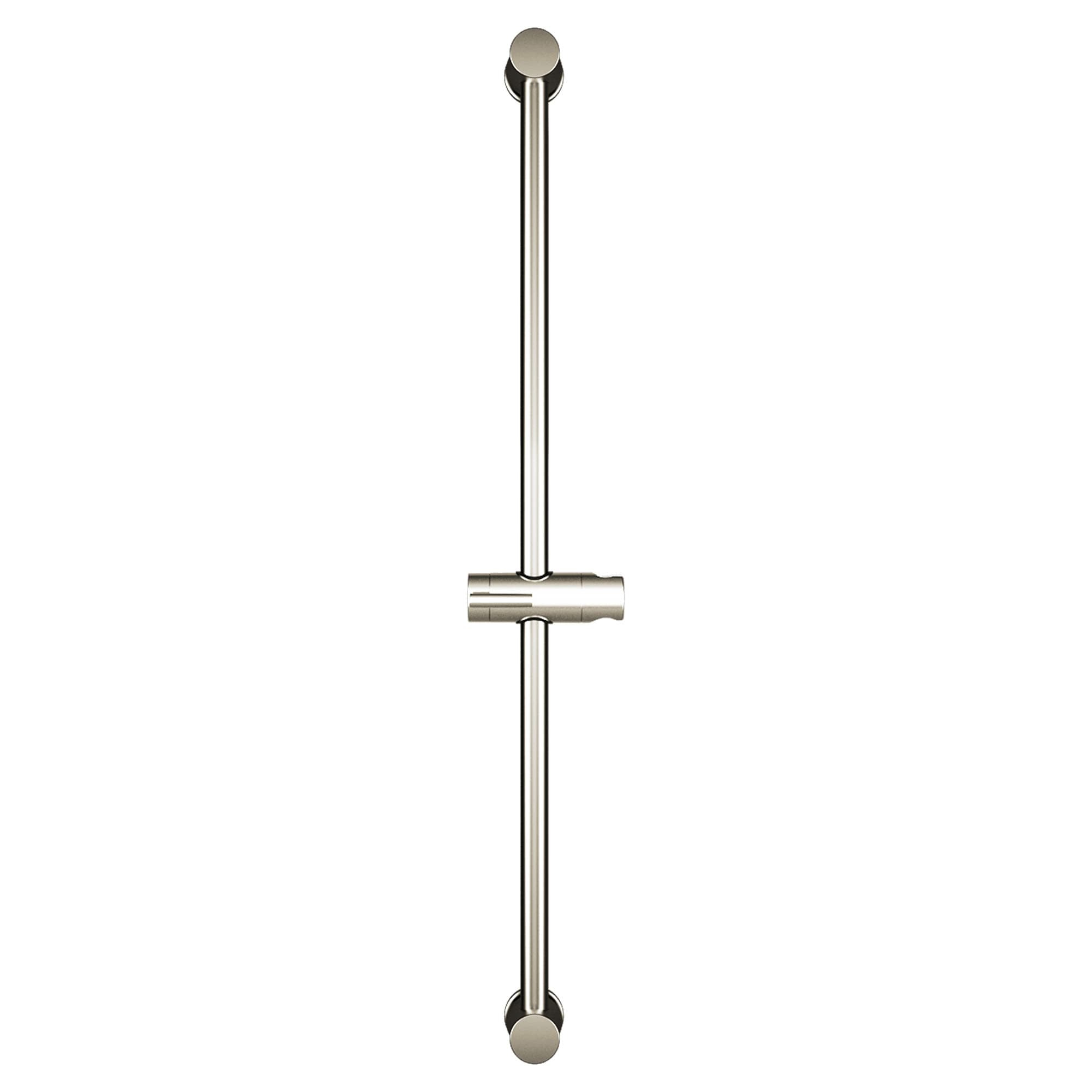30-Inch Brushed Nickel Shower Slide Bar with Adjustable Holder