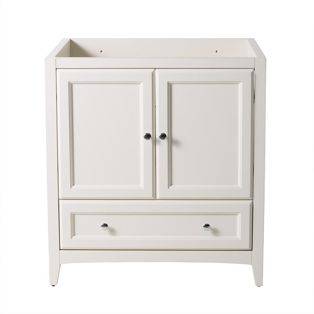 Antique White Engineered Wood Freestanding Bathroom Vanity Base Cabinet