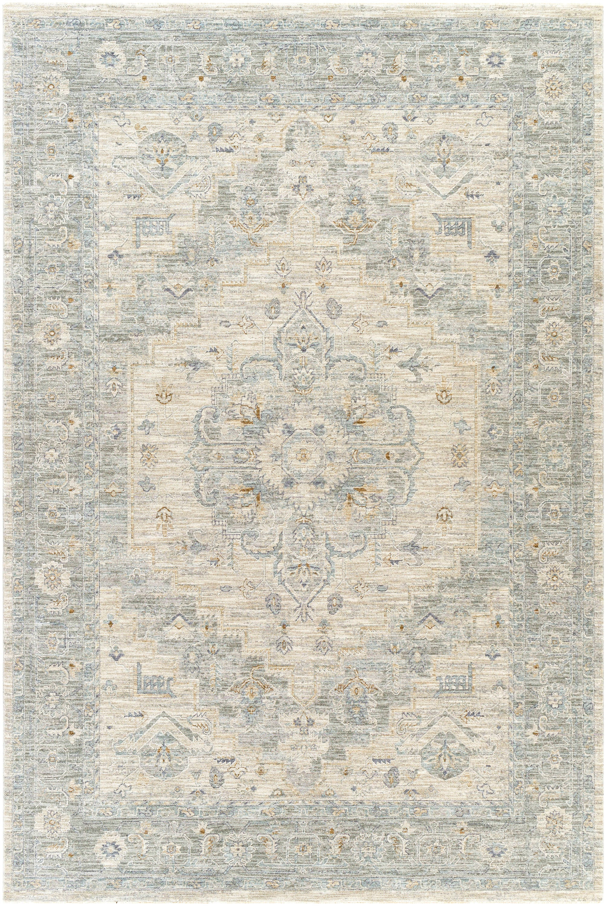 Avant Garde Gray Synthetic 5' x 7' Hand-Knotted Area Rug