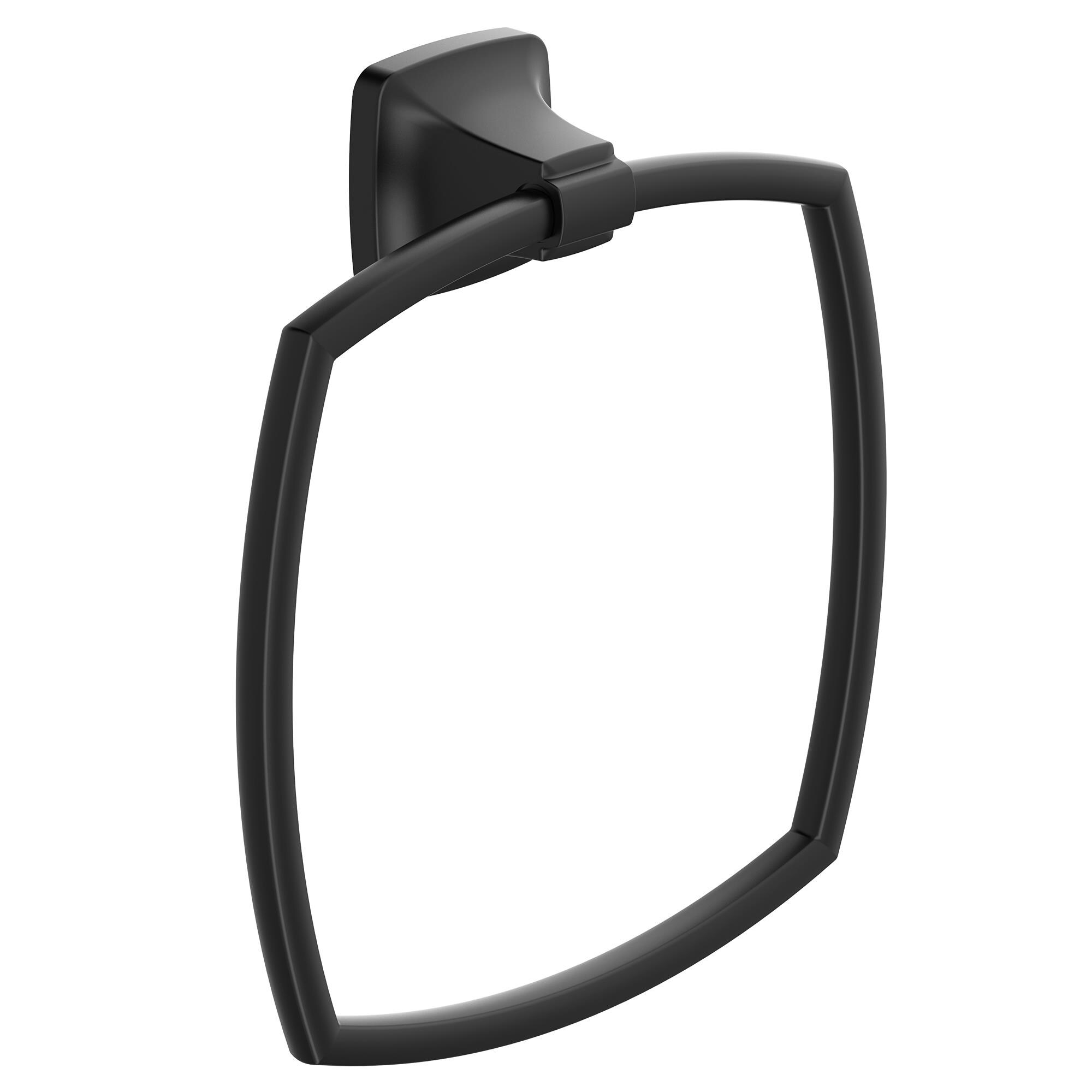 Townsend Wall Mounted Towel Ring in Matte Black