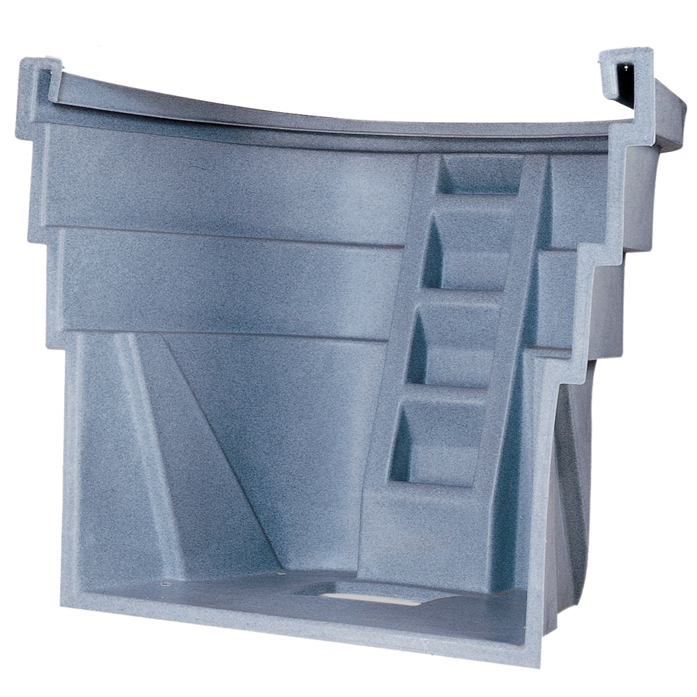 Granite Gray Polyethylene Rectangular Egress Window Well