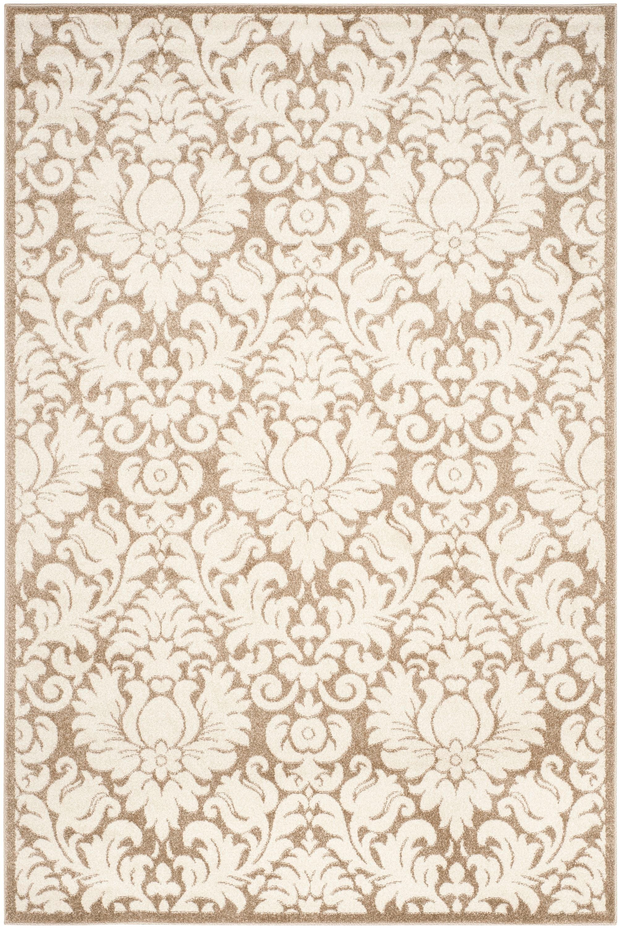 SAFAVIEH Amherst Rosabel Geometric Area Rug, Wheat/Beige, 6' x 9'