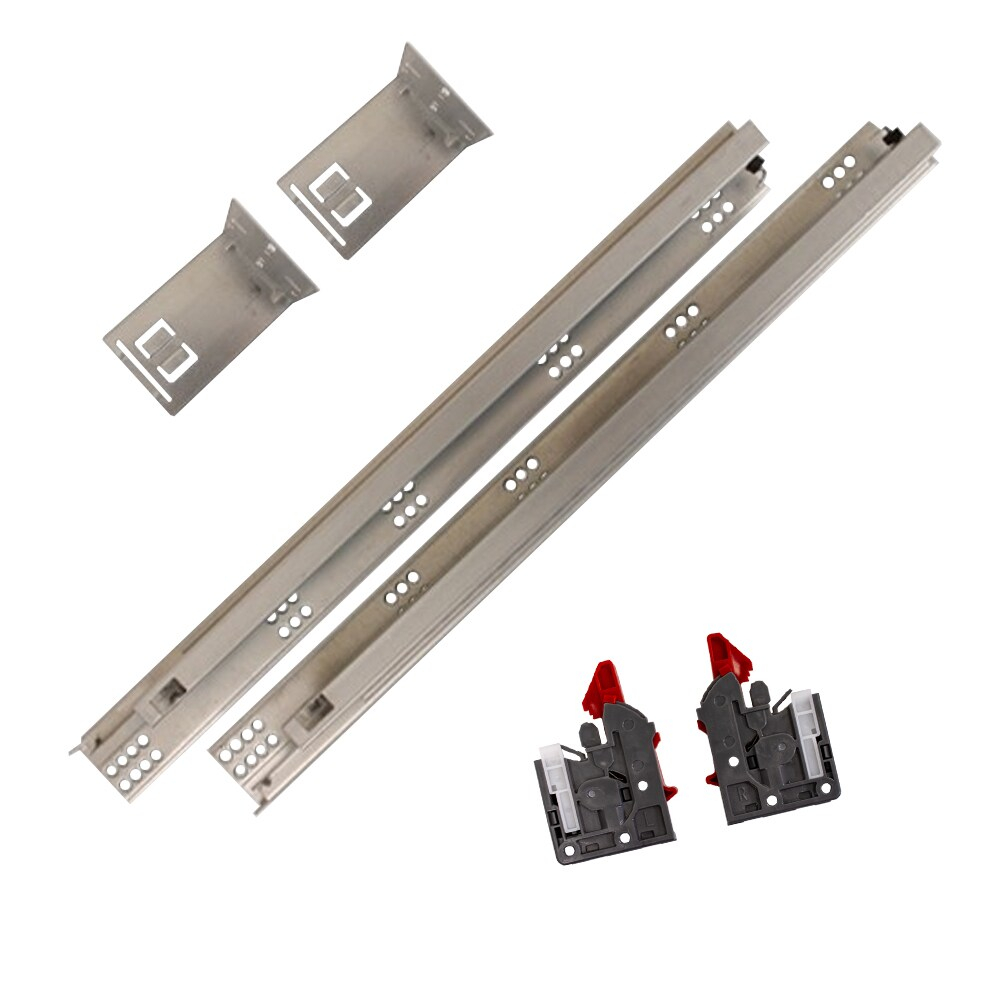 21 in. Soft Close Full Extension Undermount Drawer Slides 85 lb Capacity