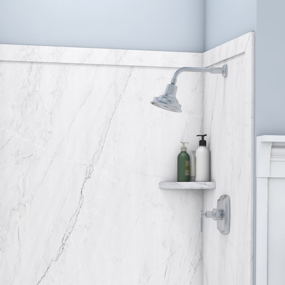 FlexStone Elite 60"W x 32"D x 60"H Alcove Bathtub Surround