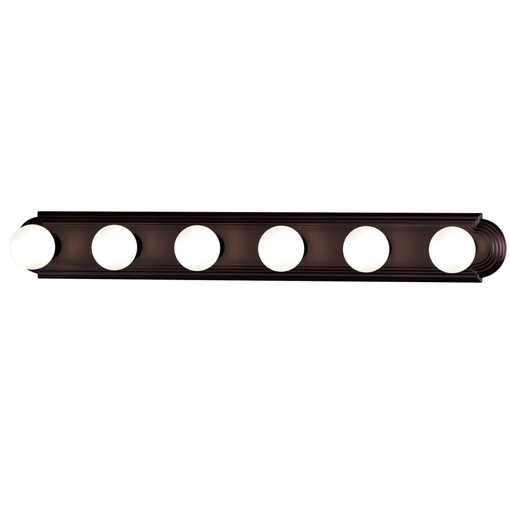 Oil Rubbed Bronze 6-Light Dimmable Bathroom Vanity Fixture