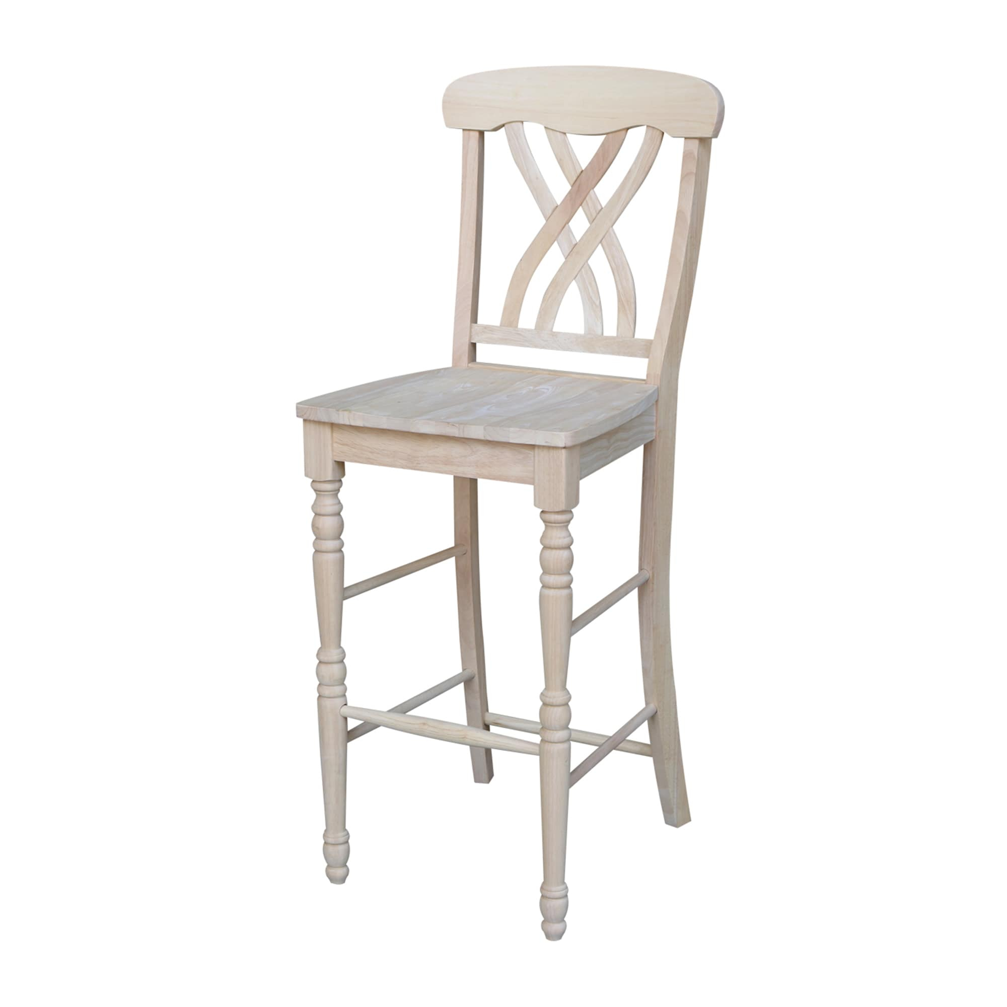 30 in. Seat Height Lattice Bar Height Stool