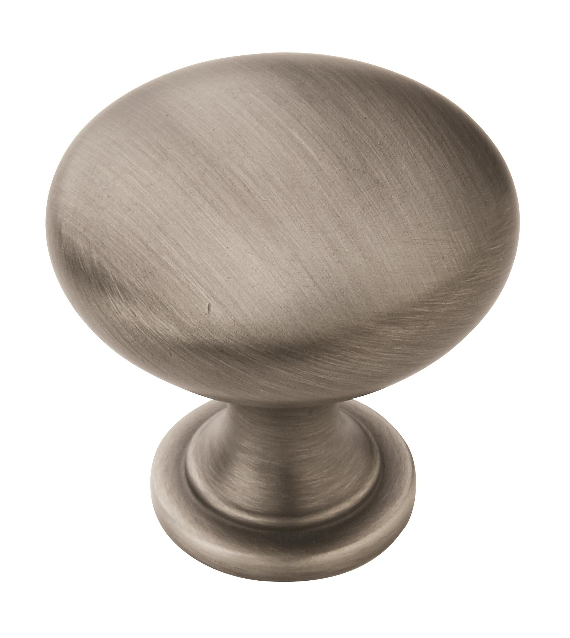 Amerock Edona 1-1/4 inch (32mm) Diameter Antique Silver Cabinet Knob
