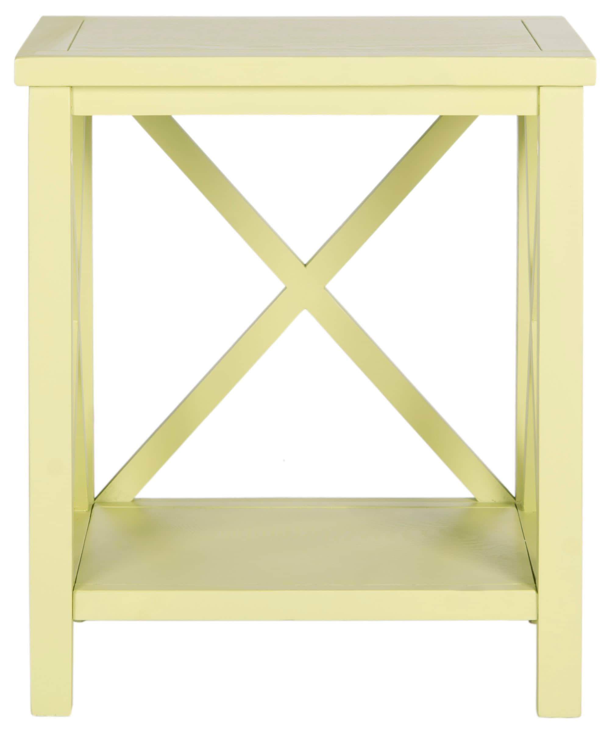 Candace End Table - Avocado Green - Safavieh.