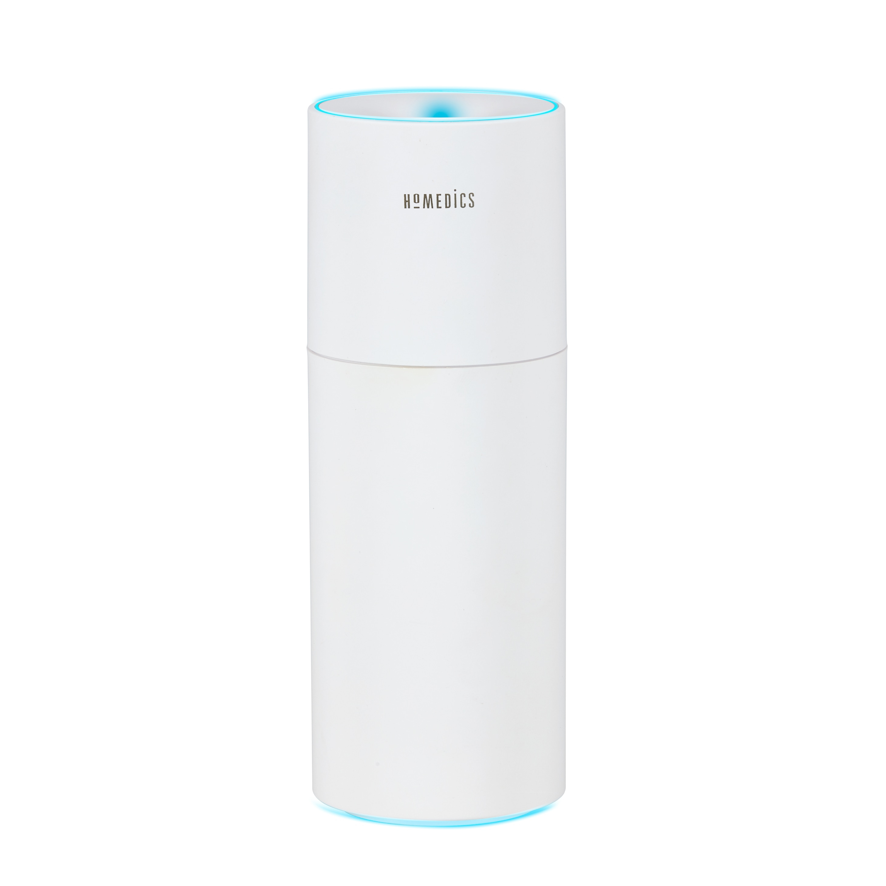 Homedics Portable Ultrasonic Humidifier, Cordless, Desktop, Travel, up to 10-Hour Runtime, Visible Quiet Cool Mist, White