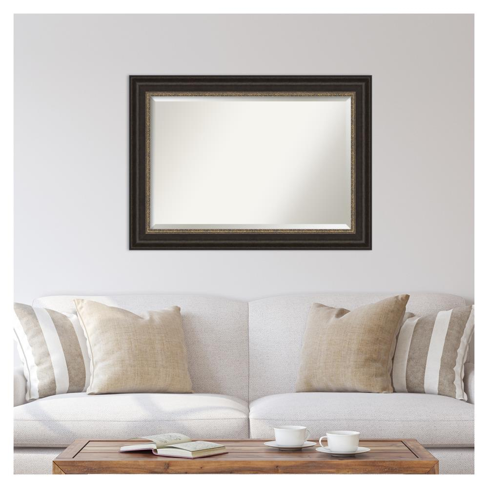 Amanti Art Paragon 43-Inches x 31-Inches Framed Rectangle Bathroom Vanity Mirror ( Bronze,Brown,Champagne )