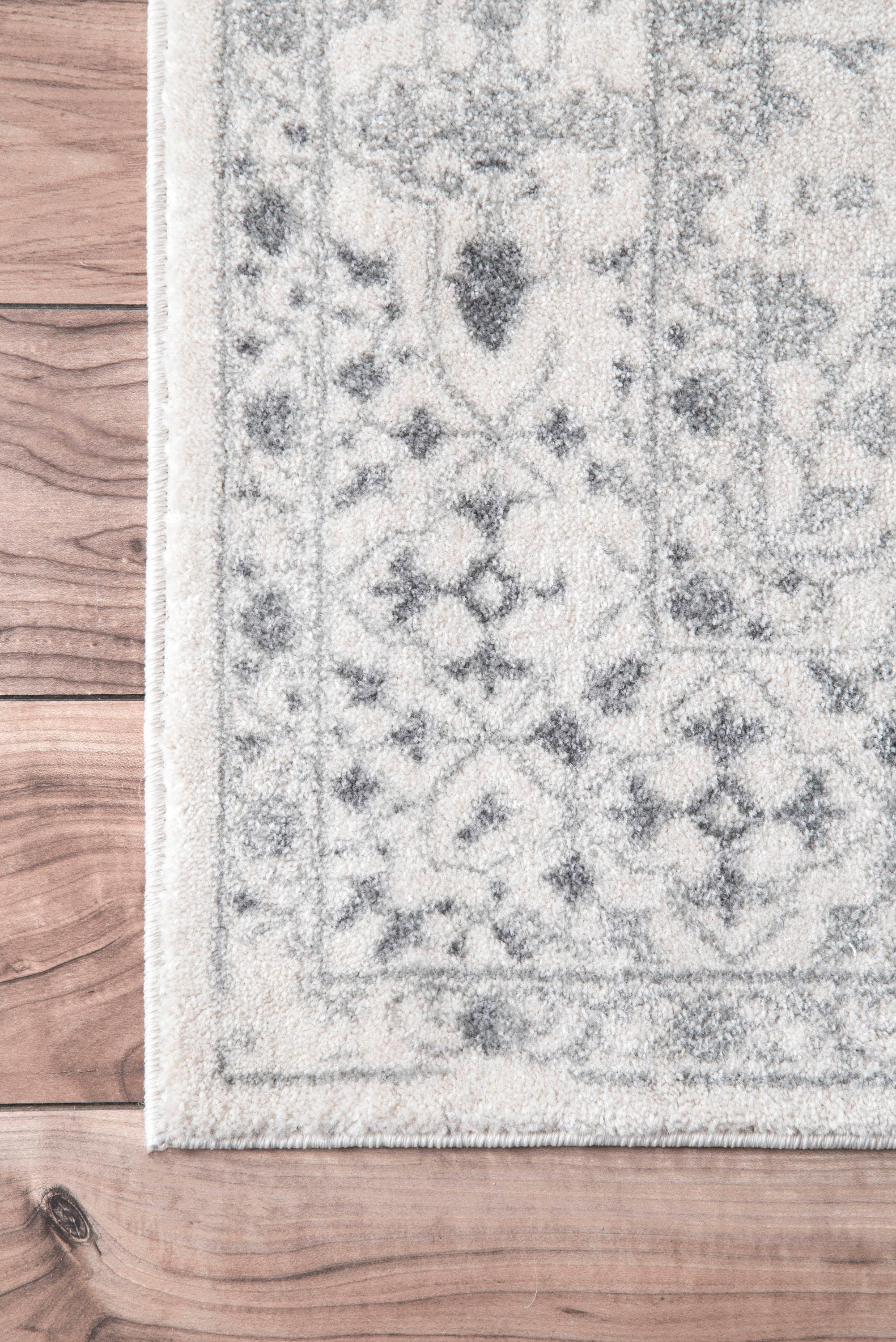 nuLOOM Odell Faded Vintage Runner Rug, 2' 8" x 20', Ivory