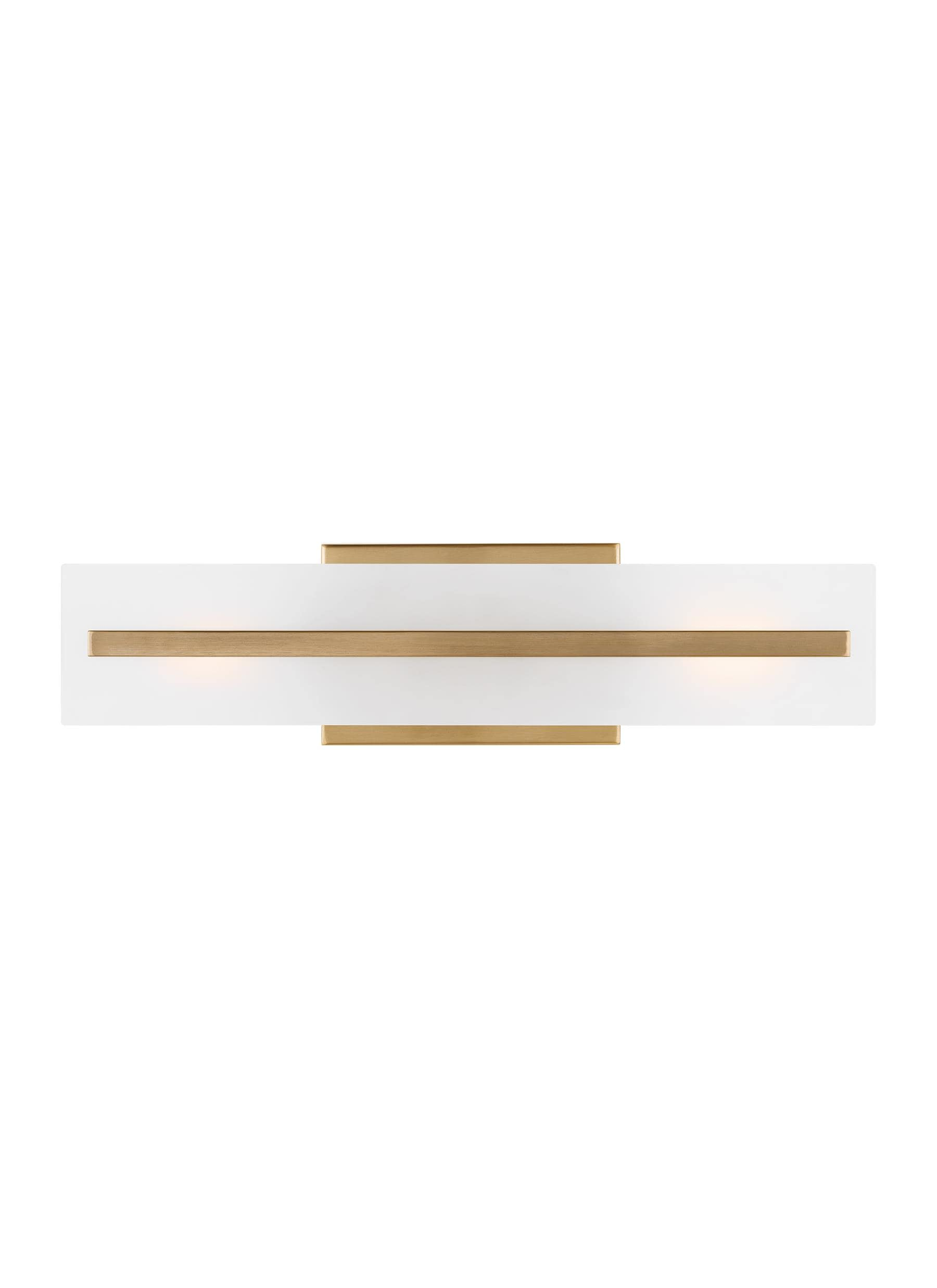 Dex Satin Brass Energy Star 2-Light Vanity with Etched Glass