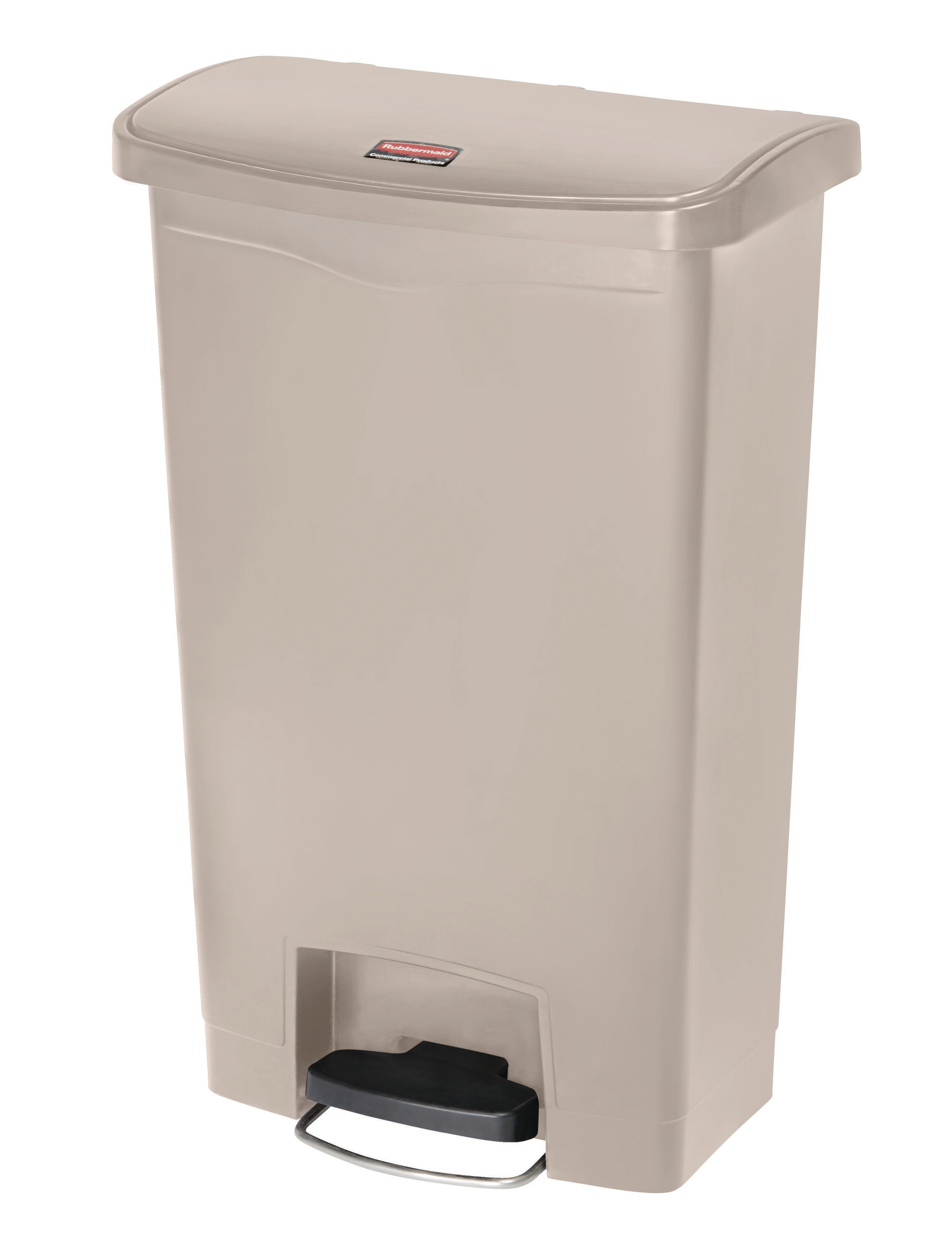 Rubbermaid Commercial Products Slim Jim Plastic Step On Trash Can - 13 Gallons