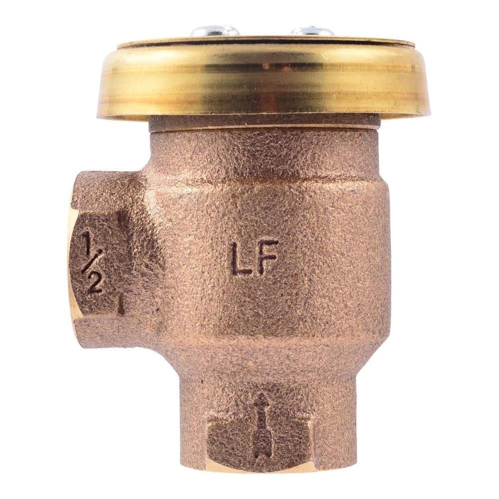 Cash Acme 1/2 Inch V-101 Anti-Siphon Vacuum Breaker, Brass Plumbing Fitting, 17383-0000F