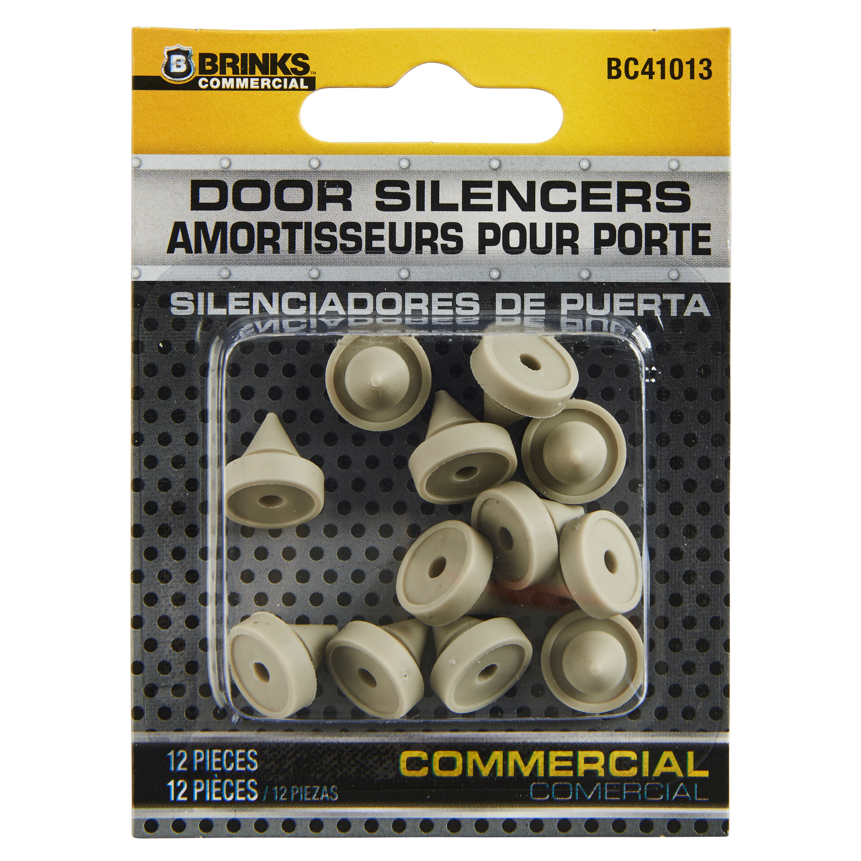 Brinks Plastic Off White Door Bumper Mounts to base trim