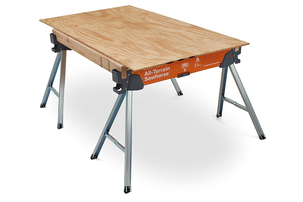 31.5 in. H Steel All Terrain Sawhorse (2-Pack)