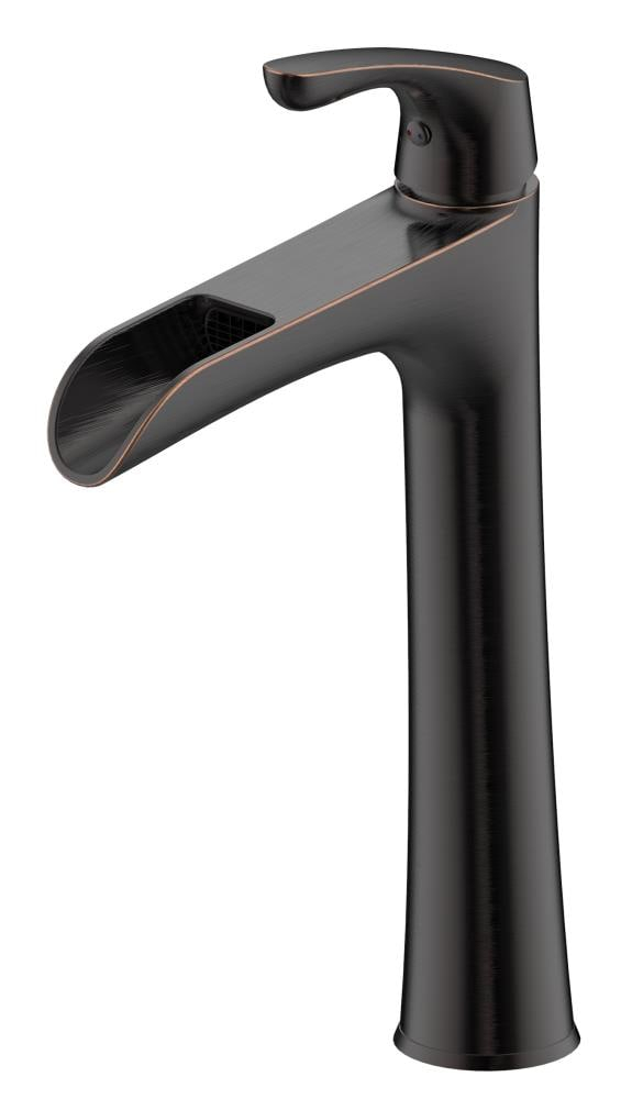Aegean Oil-Rubbed Bronze Single Handle Waterfall Bathroom Faucet