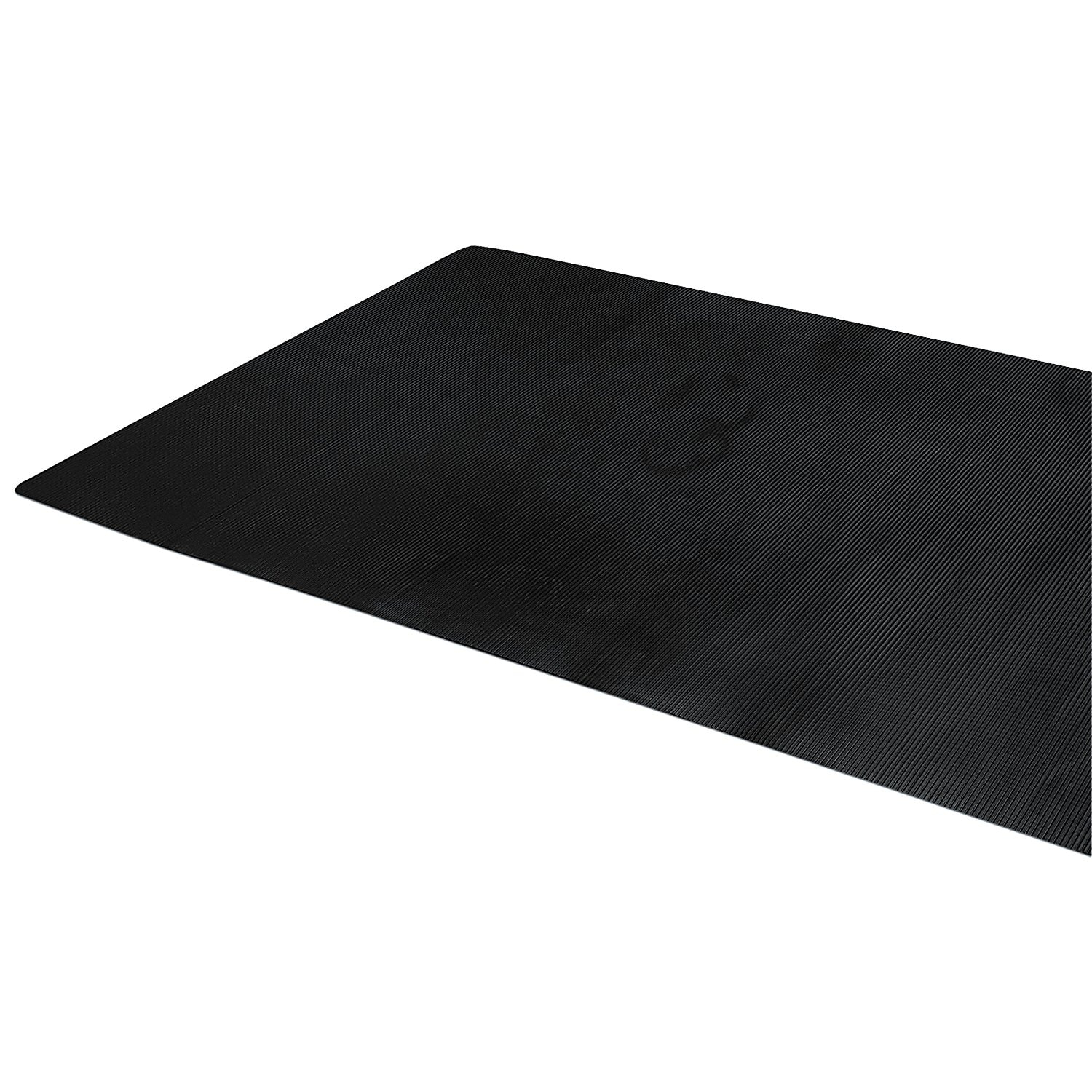 Indoor/Outdoor Rubber Scraper Mat, 36 in. x 6﻿ ft., Black