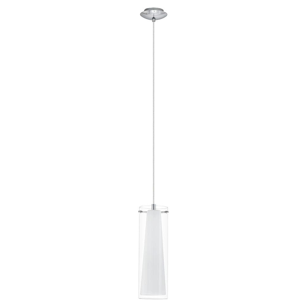 Eglo Lighting - Pinto - 1-Light Mini Pendants - Chrome Finish - Clear-White