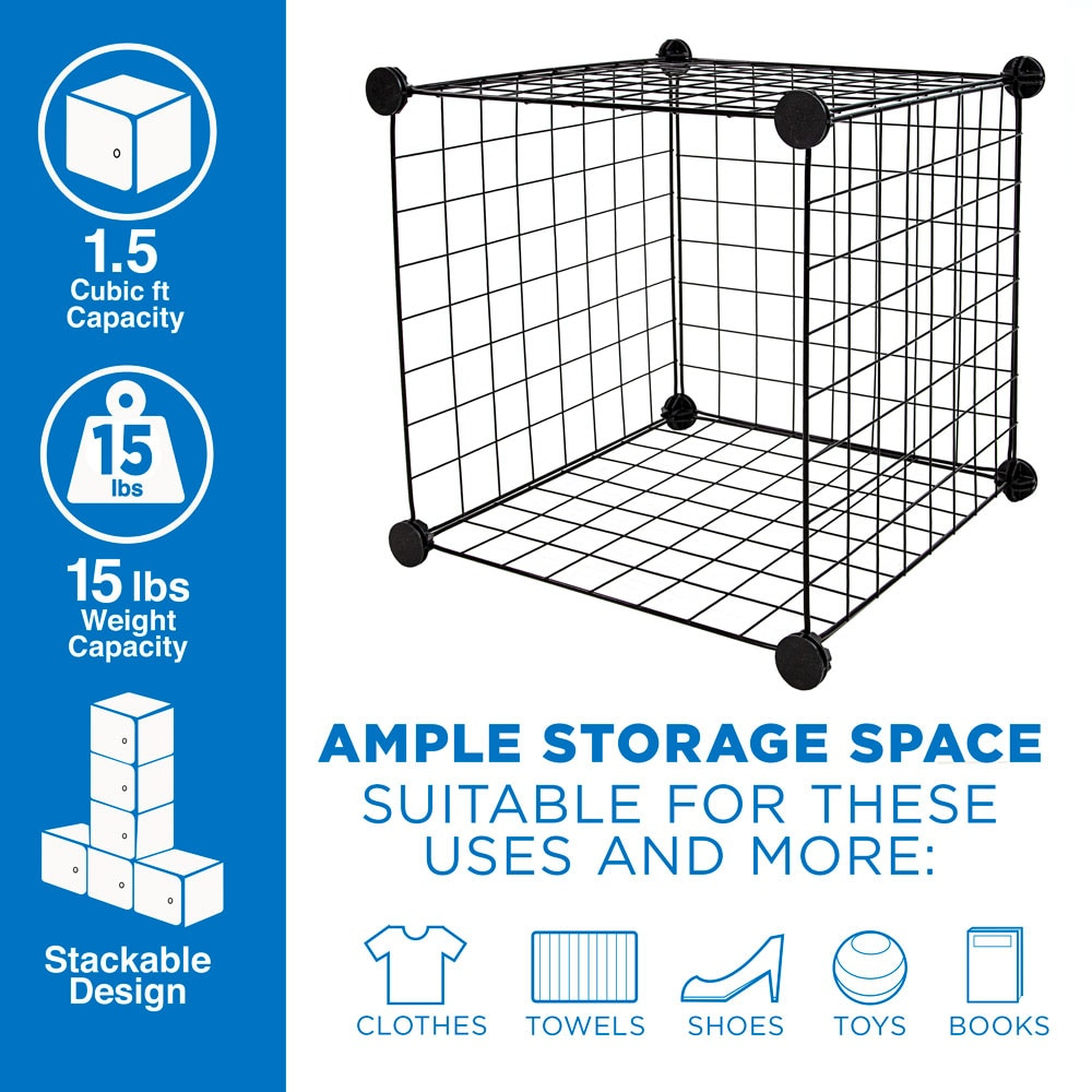 Work-It! Wire Cube Storage Organizer | Set of 9