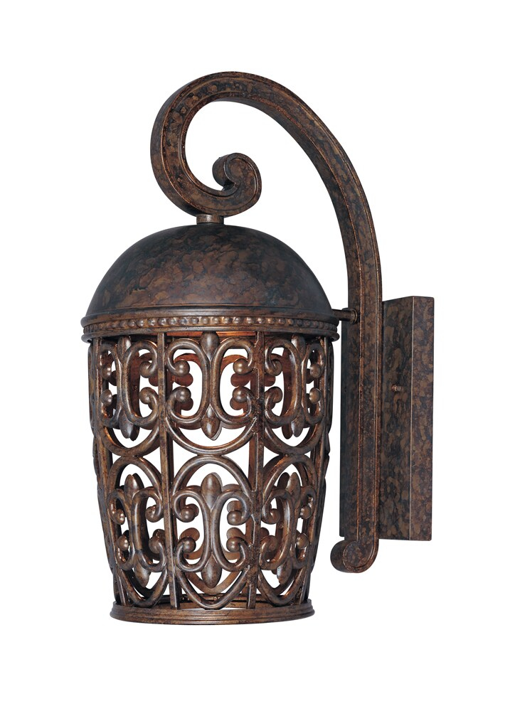 Burnt Umber Dimmable Direct Wired Lantern Sconce