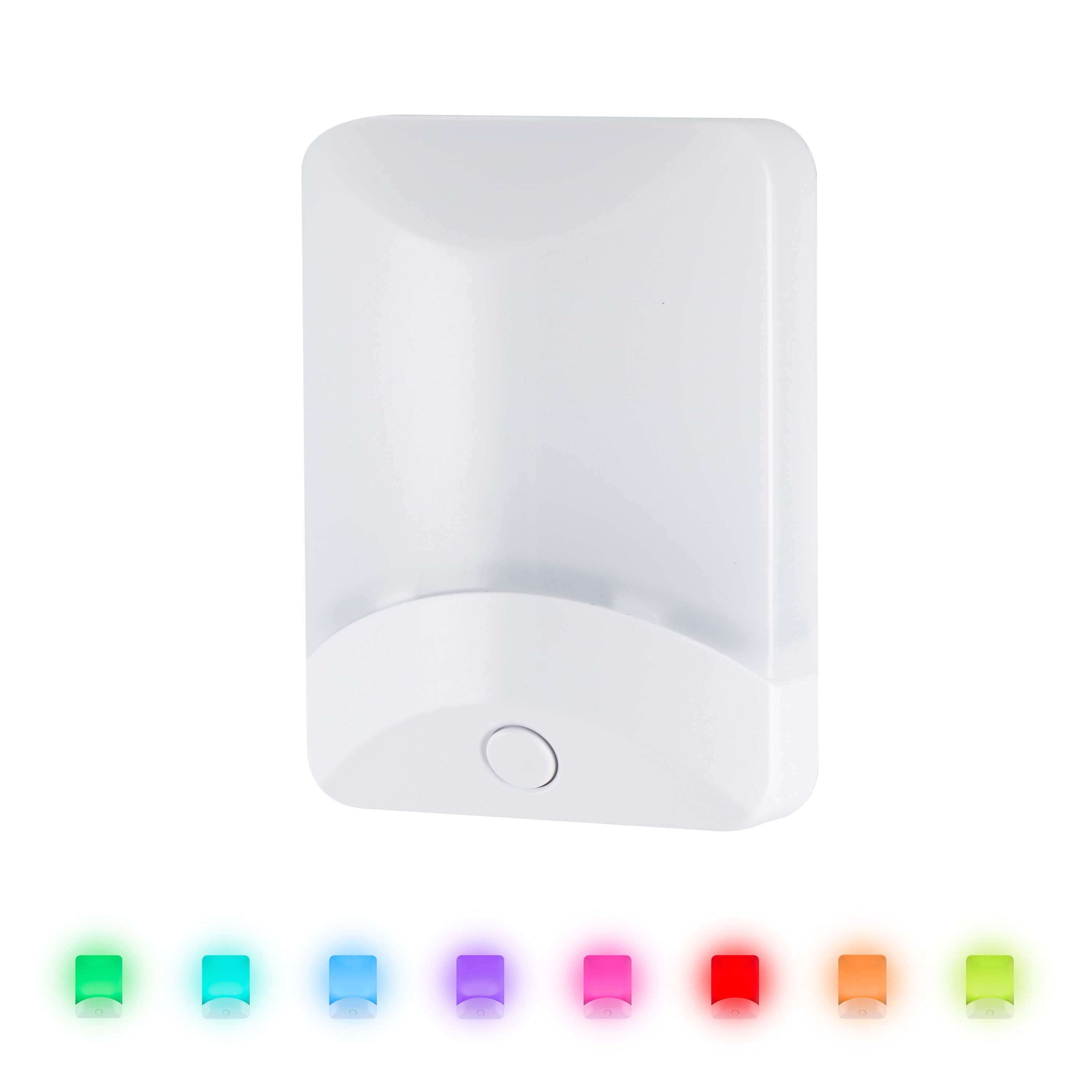 GE Color-Changing LED Night Light, White, 34693